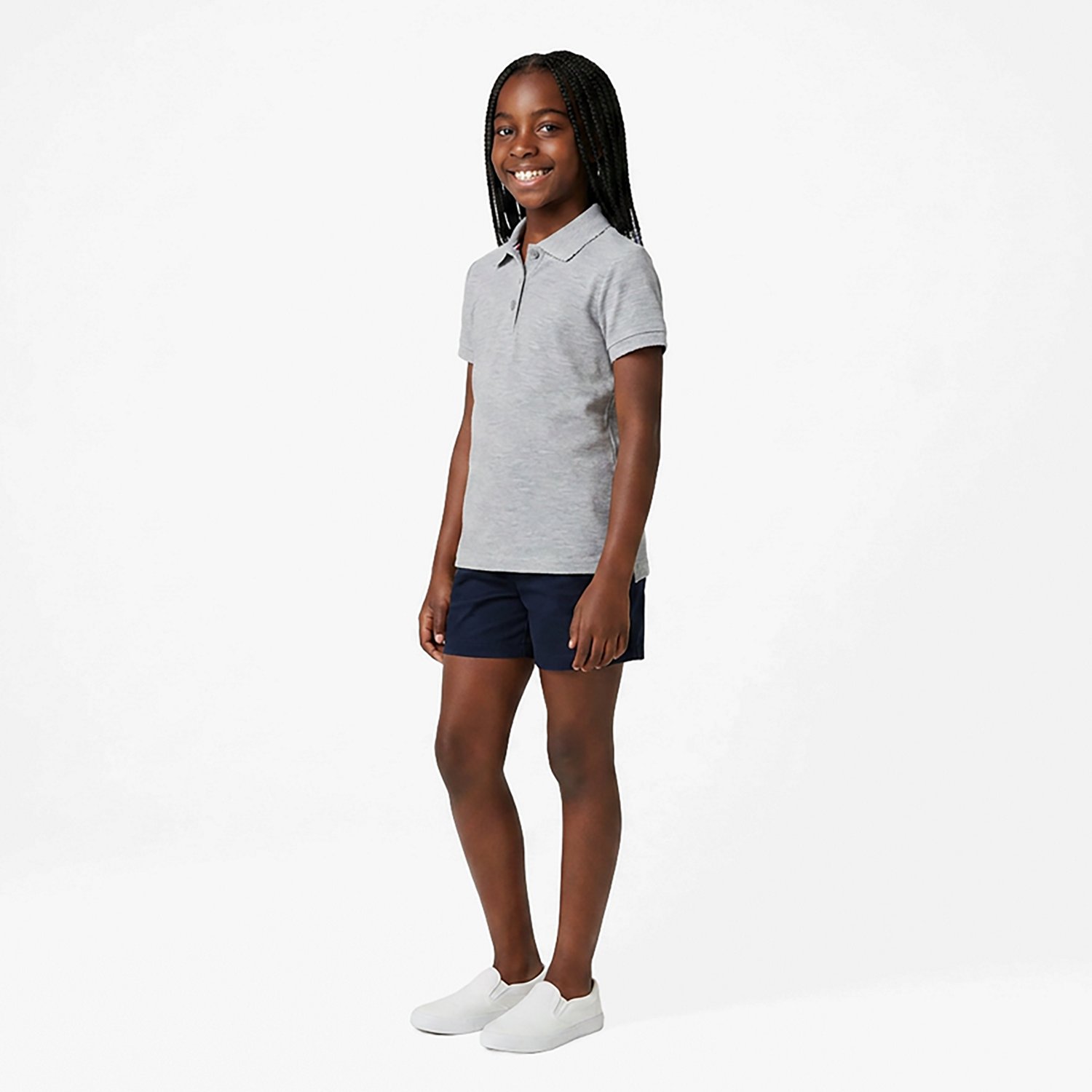 French Toast Girls' Polo Shirt with Picot Collar - view number 3