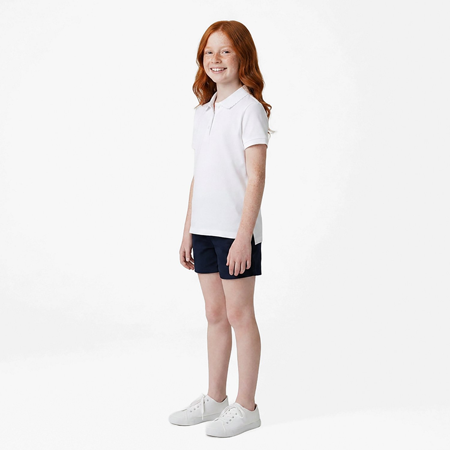 French Toast Girls' Polo Shirt with Picot Collar - view number 2