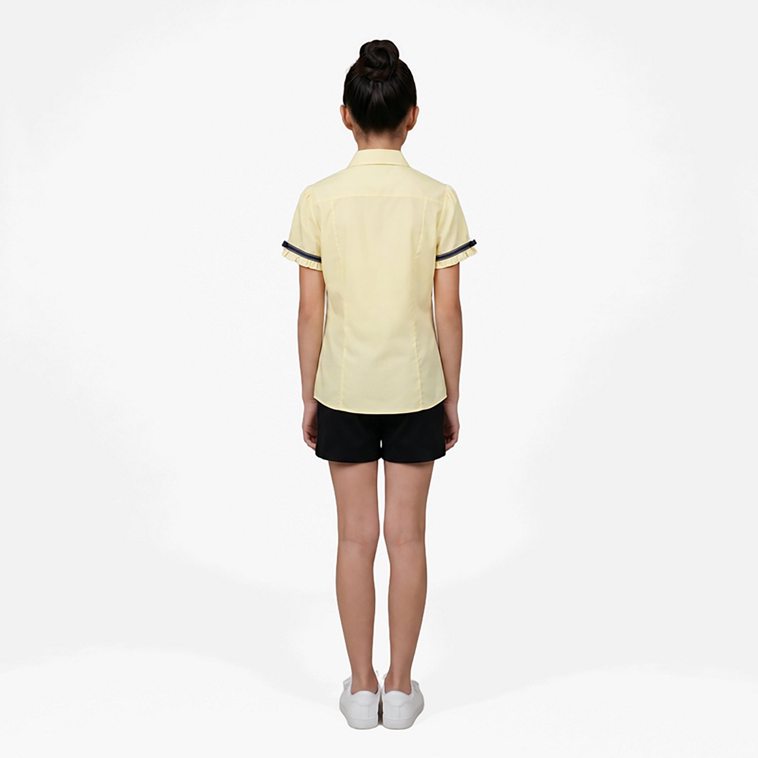 French Toast Girls' Short Sleeve Ribbon Bow Blouse - view number 3