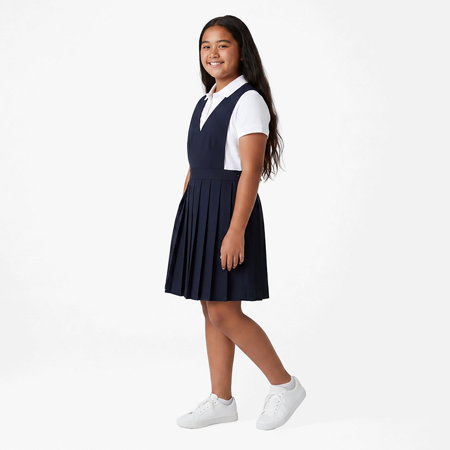 French Toast Girls' V-neck Pleated Jumper - view number 3