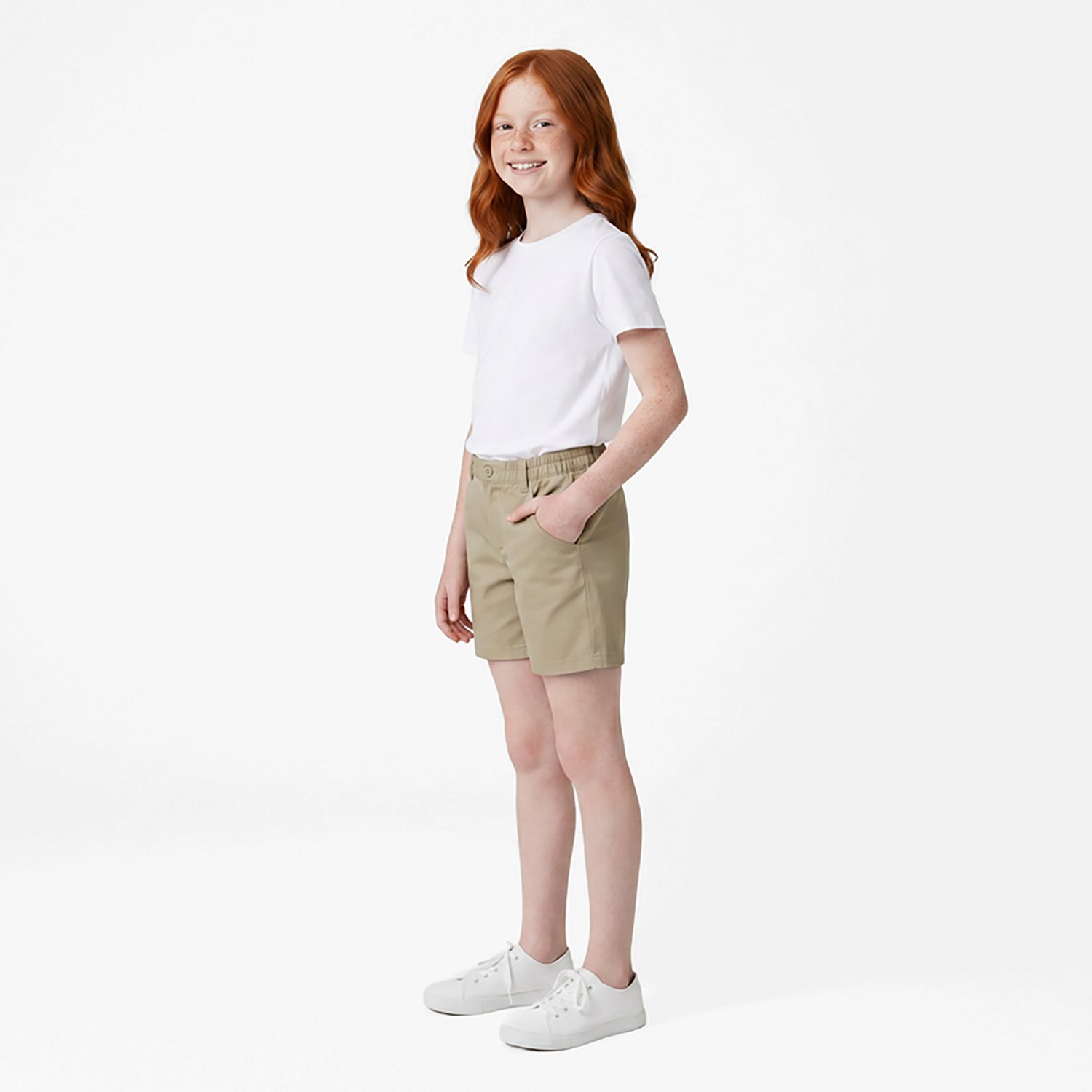 French Toast Girls' Extended Sizing Pull-On Short