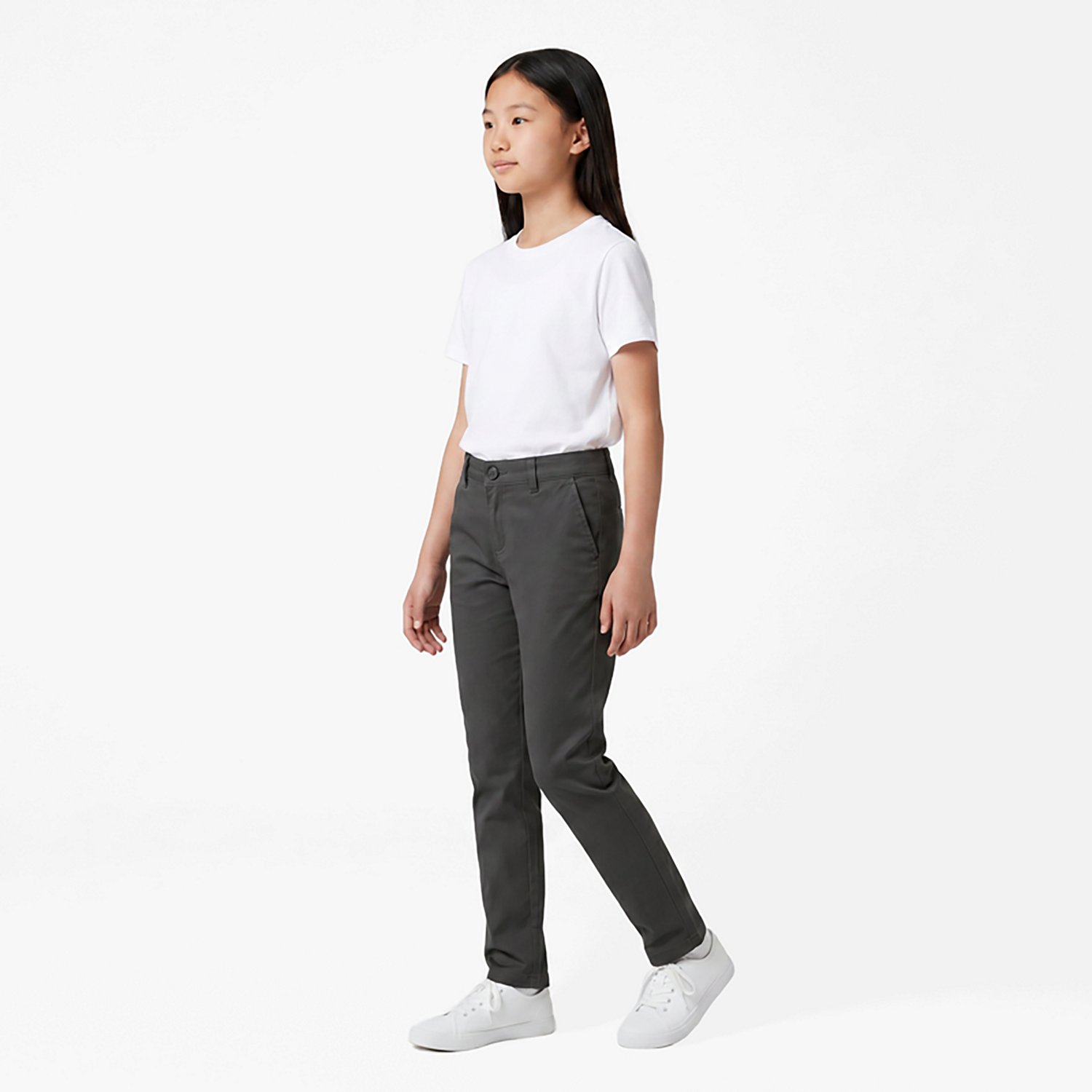 French Toast Girls' Plus Size Straight Leg Twill Pant - view number 3