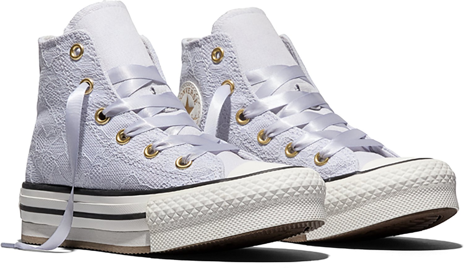 Converse Girls' Chuck Taylor All Star Lift Platform Lace Shoes - view number 3