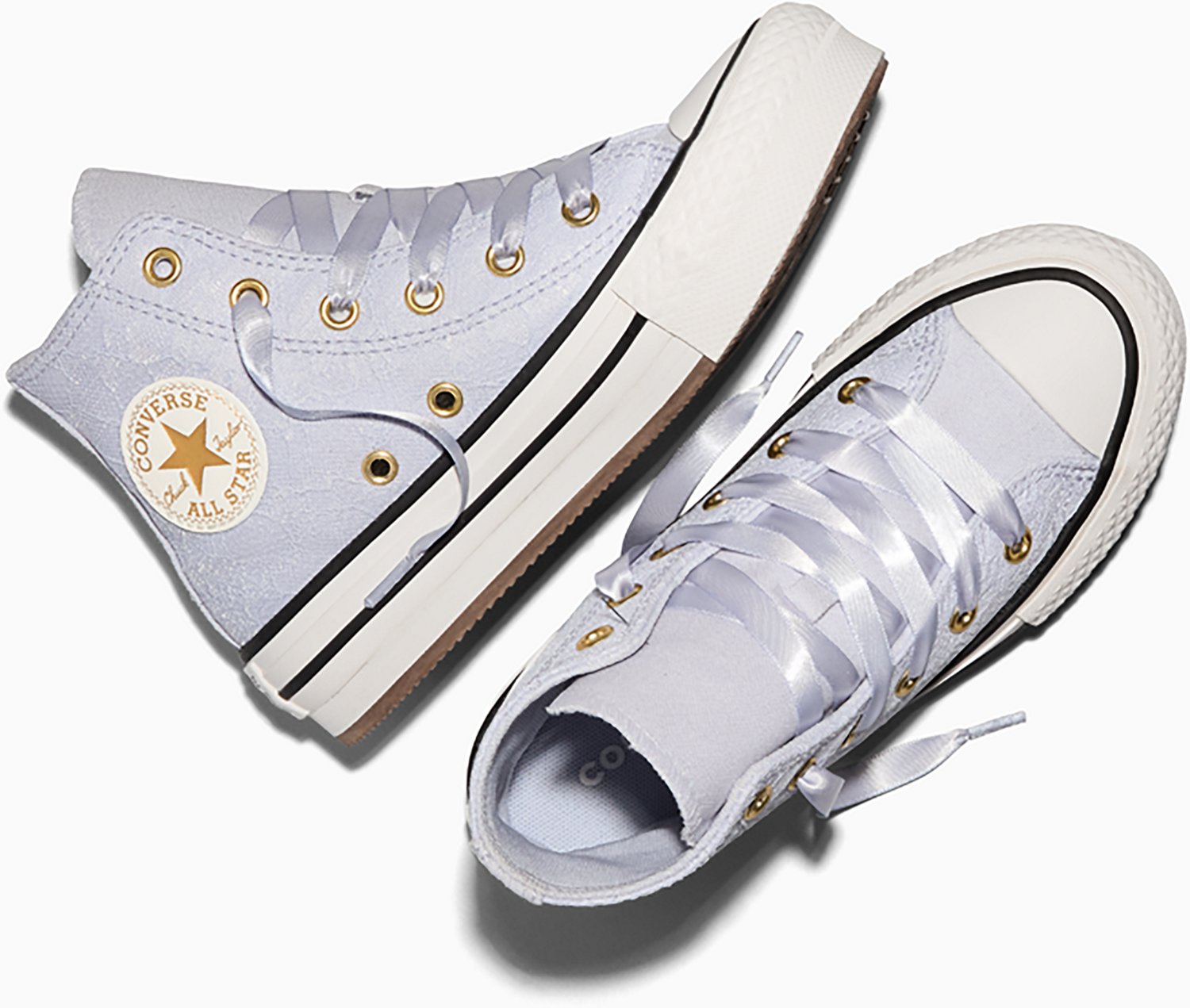 Converse Girls' Chuck Taylor All Star Lift Platform Lace Shoes - view number 4