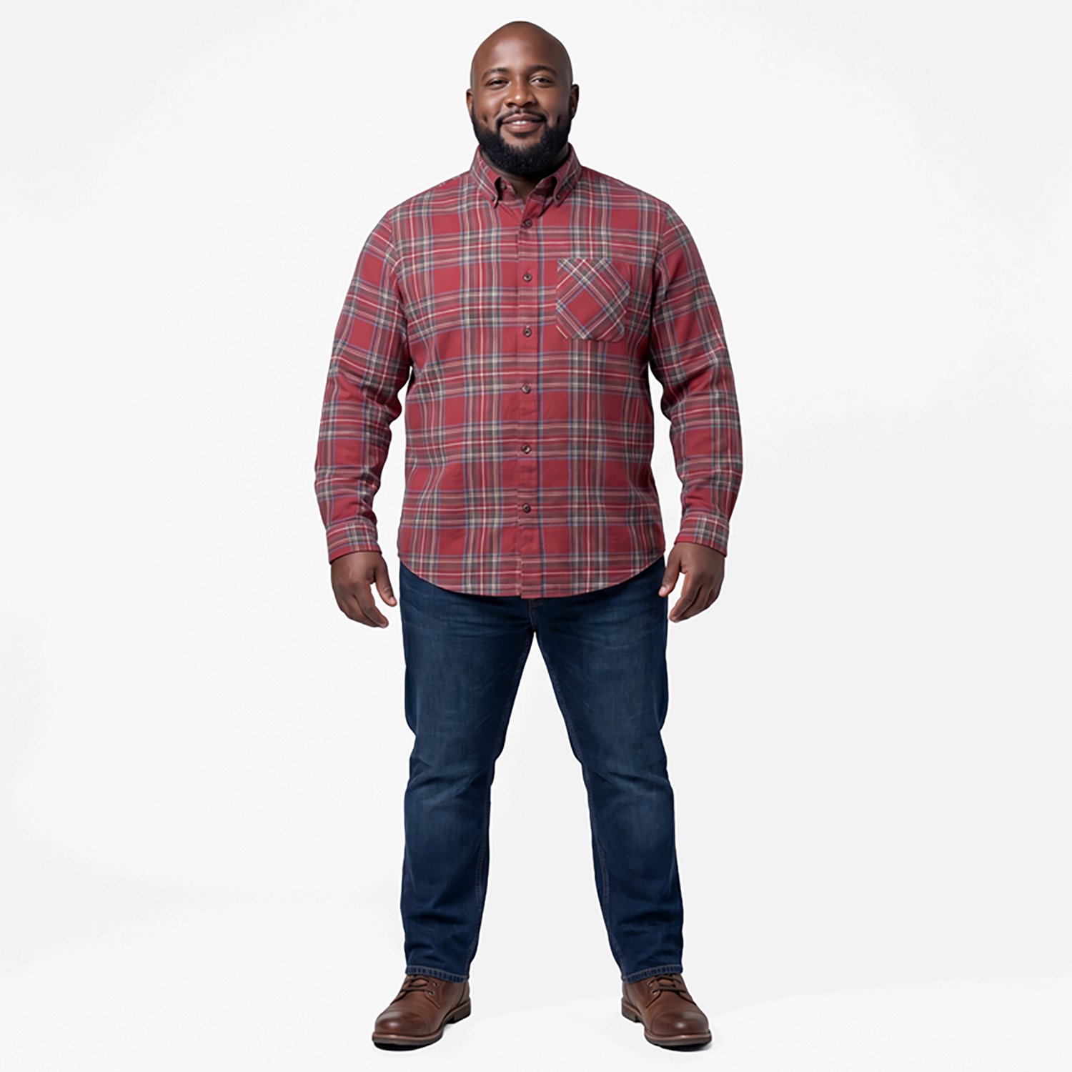 Randy ギンガムチェックアンサンブル M Magellan Outdoors Canyon Creek Long Sleeve Flannel Shirt | Academy