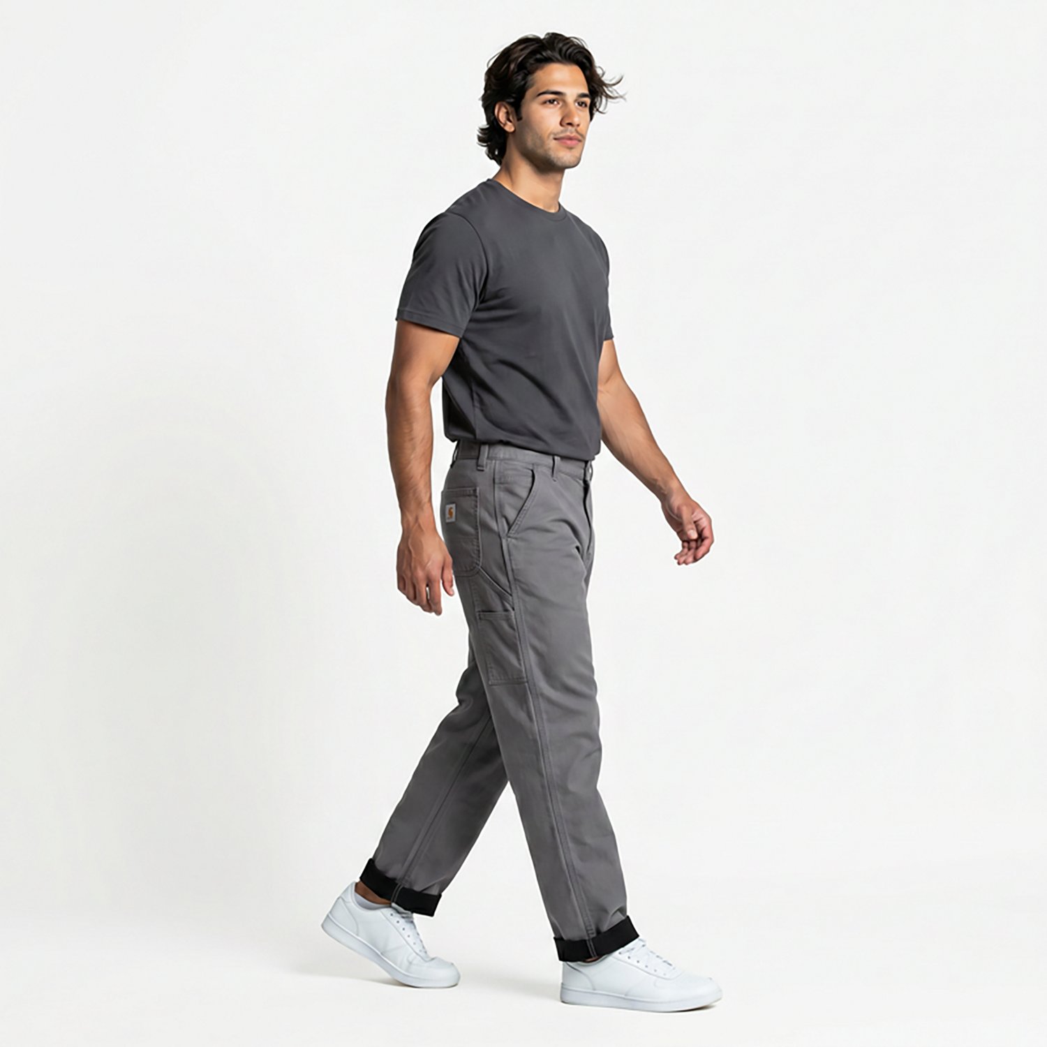 Carhartt Men's Rugged Flex Rigby Dungaree Knit Lined Pants                                                                       - view number 3