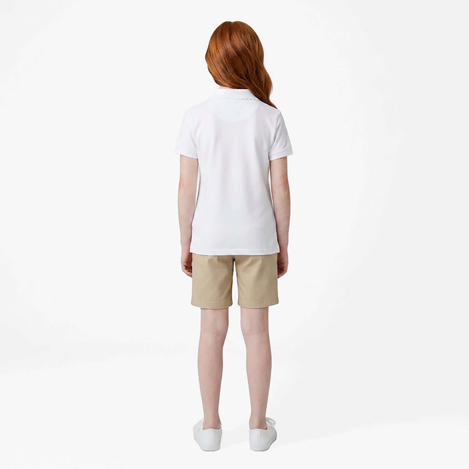 French Toast @School Girls' Picot Collar Interlock School Polo Shirt - view number 3