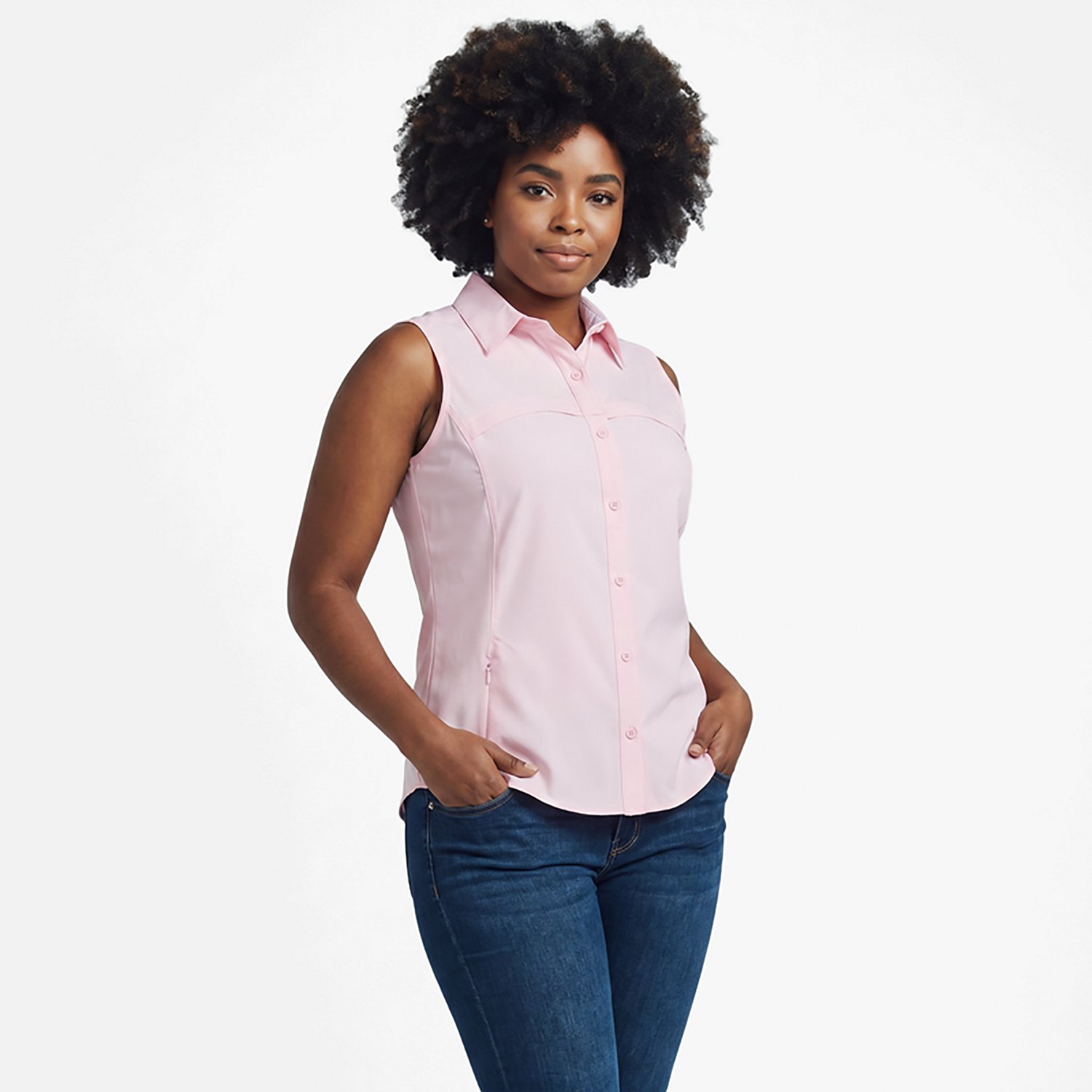 Magellan Outdoors Women's Overcast Sleeveless Fishing Shirt