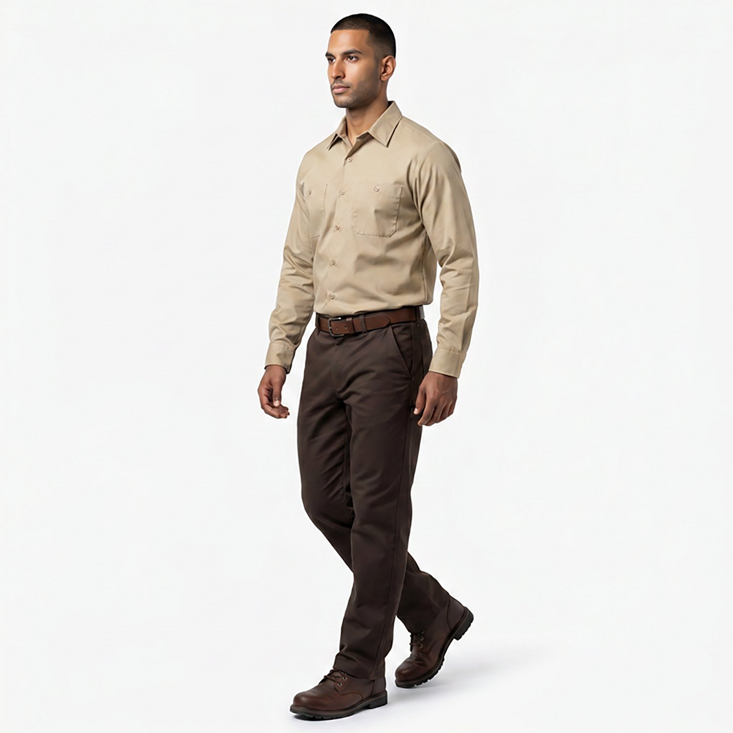 Red Kap Men's Long Sleeve Industrial Work Shirt