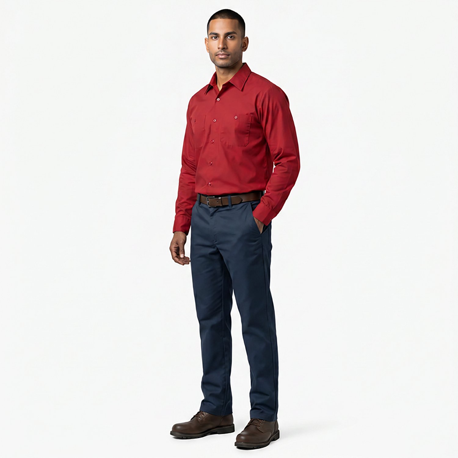 Red Kap Men's Long Sleeve Industrial Work Shirt - view number 3