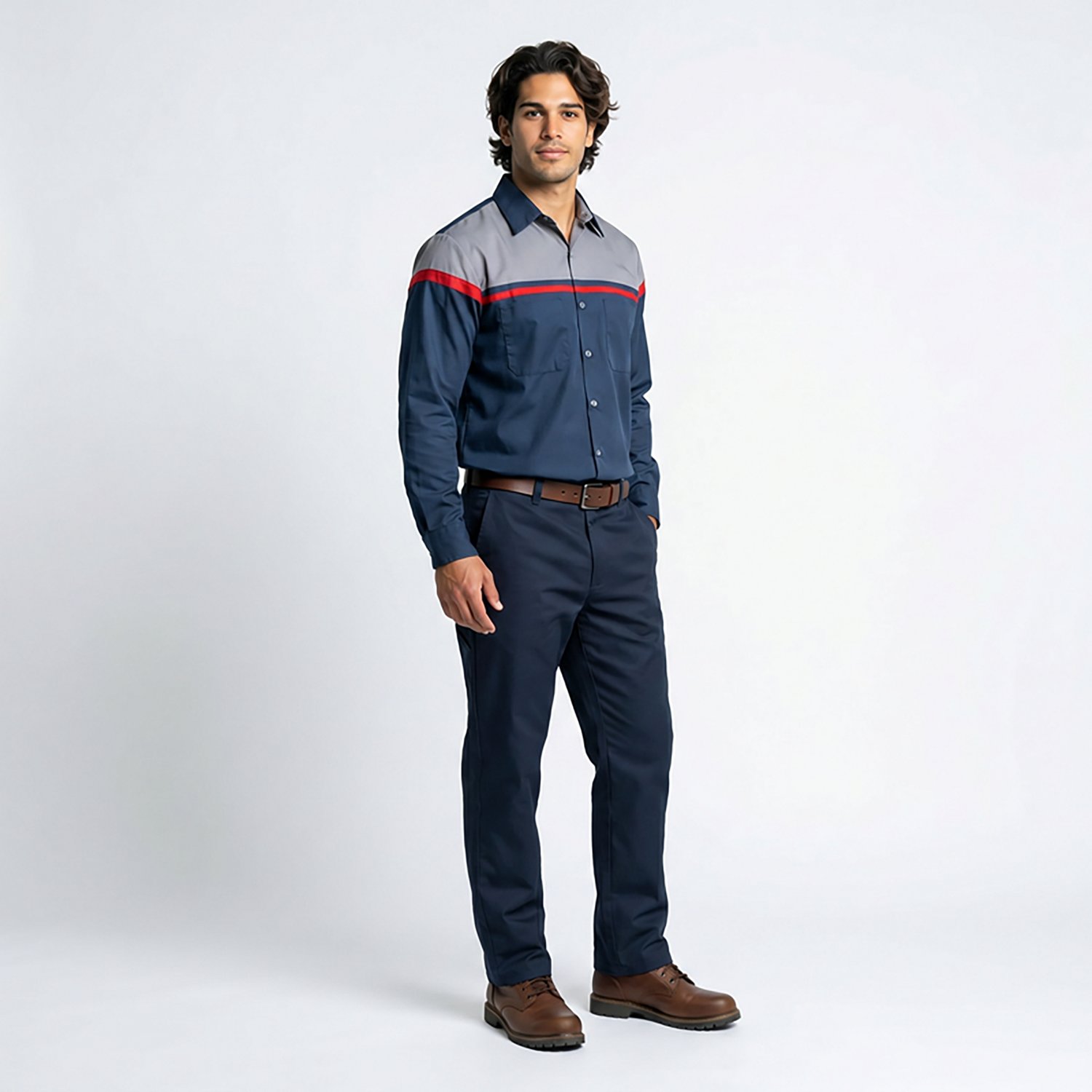 Red Kap Men's Long Sleeve Performance Tech Shirt