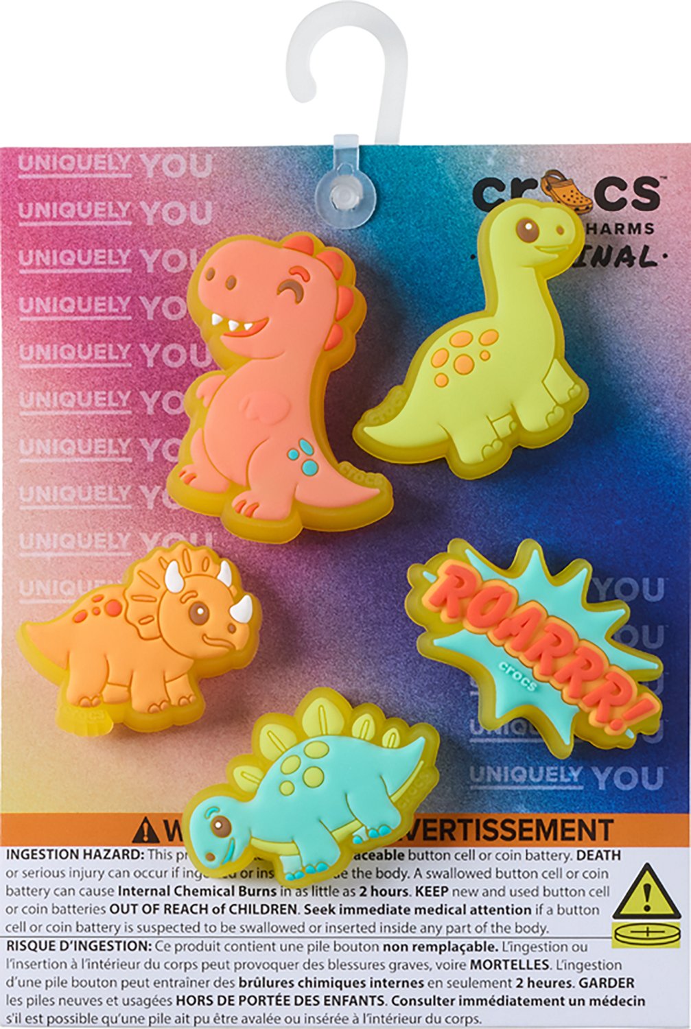 Crocs™ Lights Up Little Dinos Jibbitz™ Charms 5 Pack - view number 3