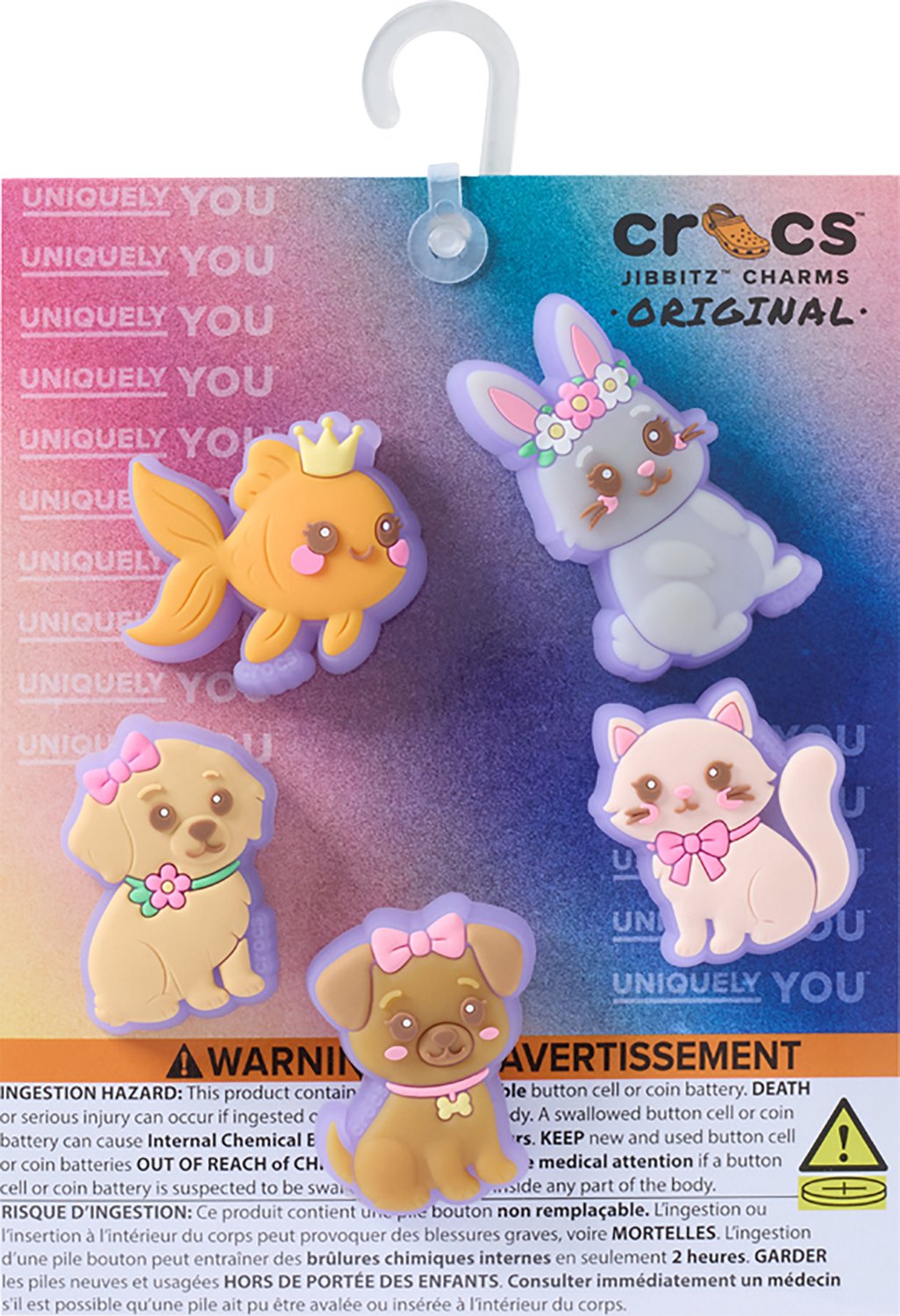 Crocs Lights Up Princess Pets Jibbitz™ Charms 5 Pack