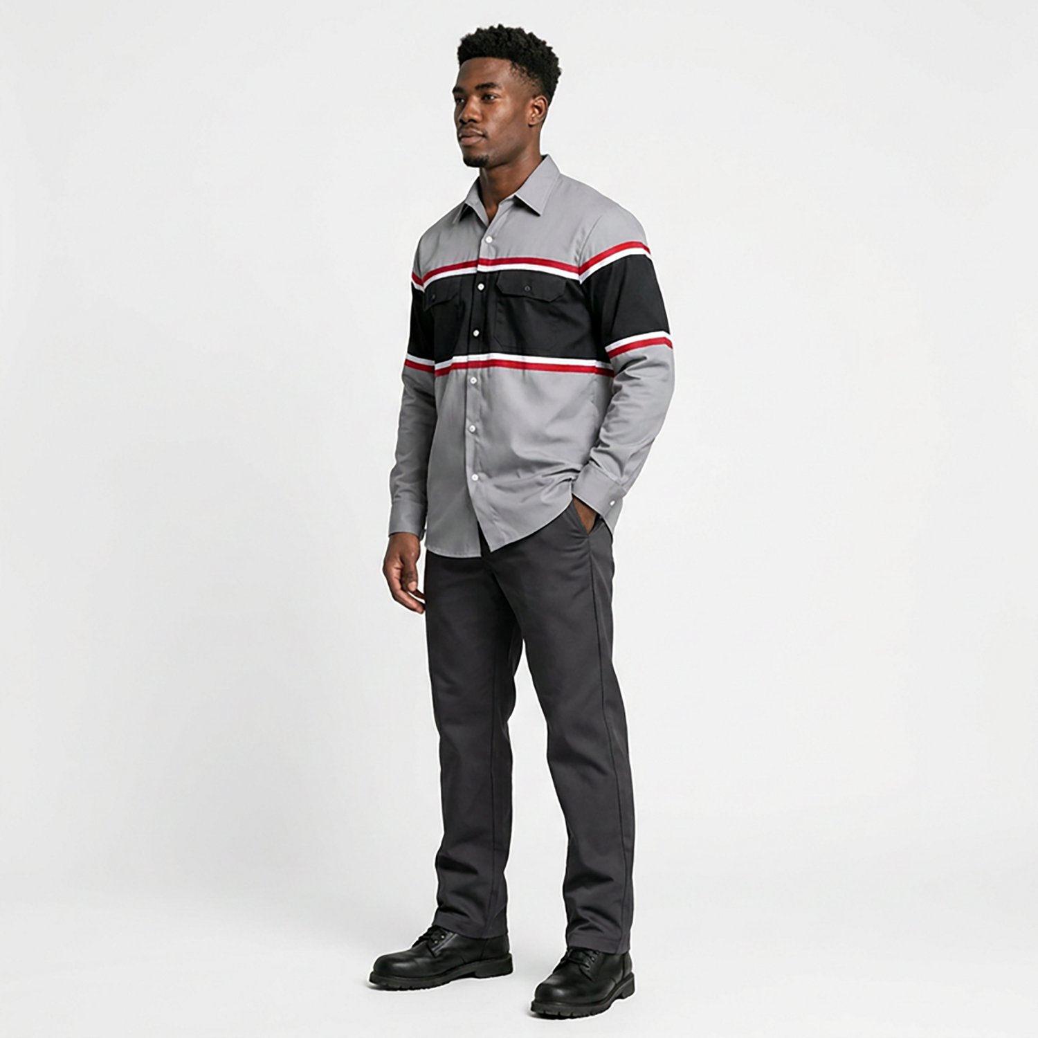 Red Kap Men's Long Sleeve Technician Shirt