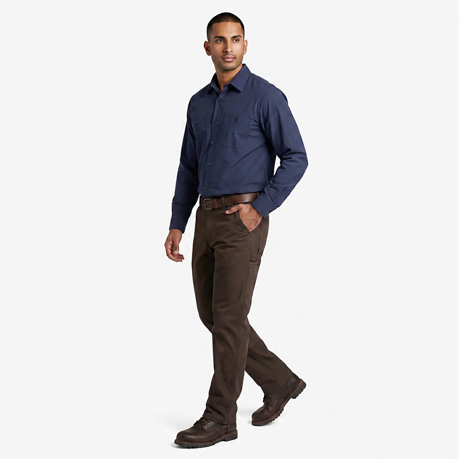 Red Kap Men's Long Sleeve Durastripe Work Shirt                                                                                  - view number 3