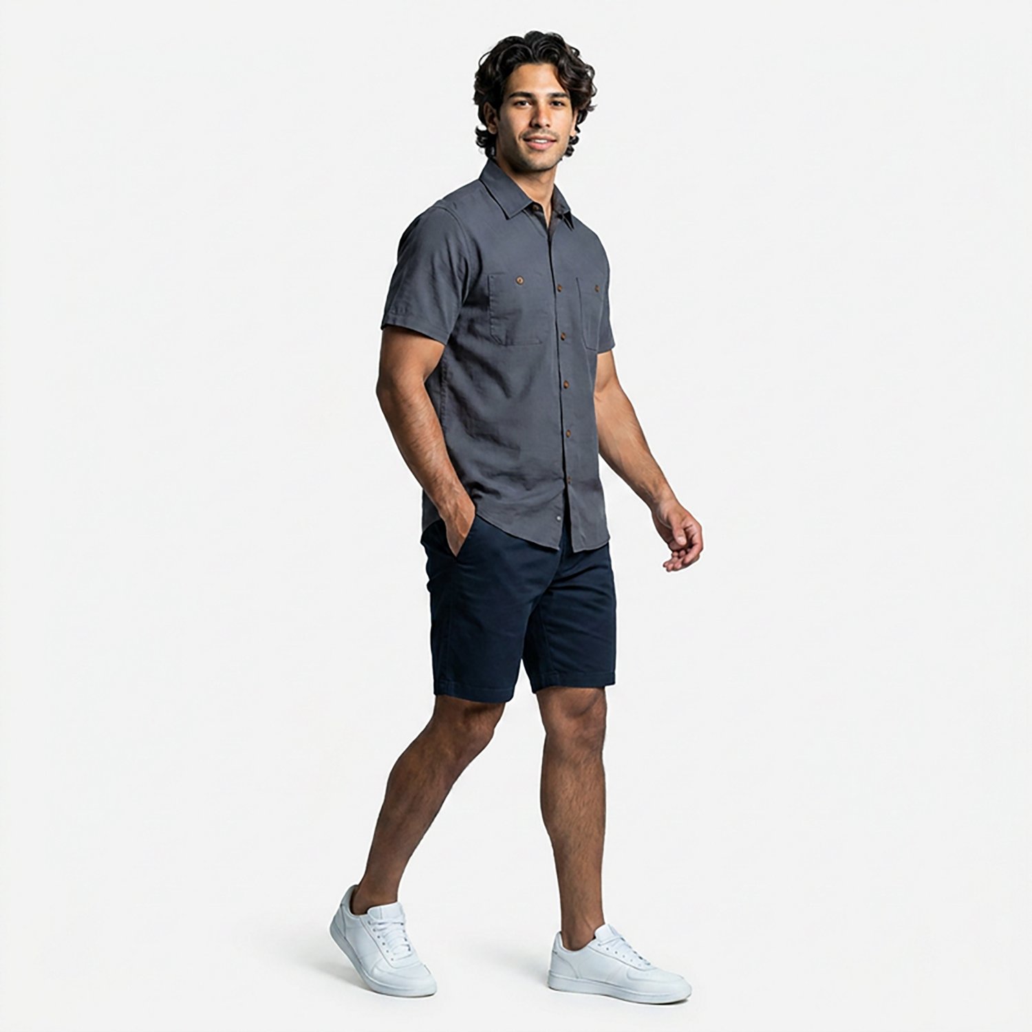 Red Kap Men's Geometric Microcheck Short Sleeve Work Shirt - view number 2