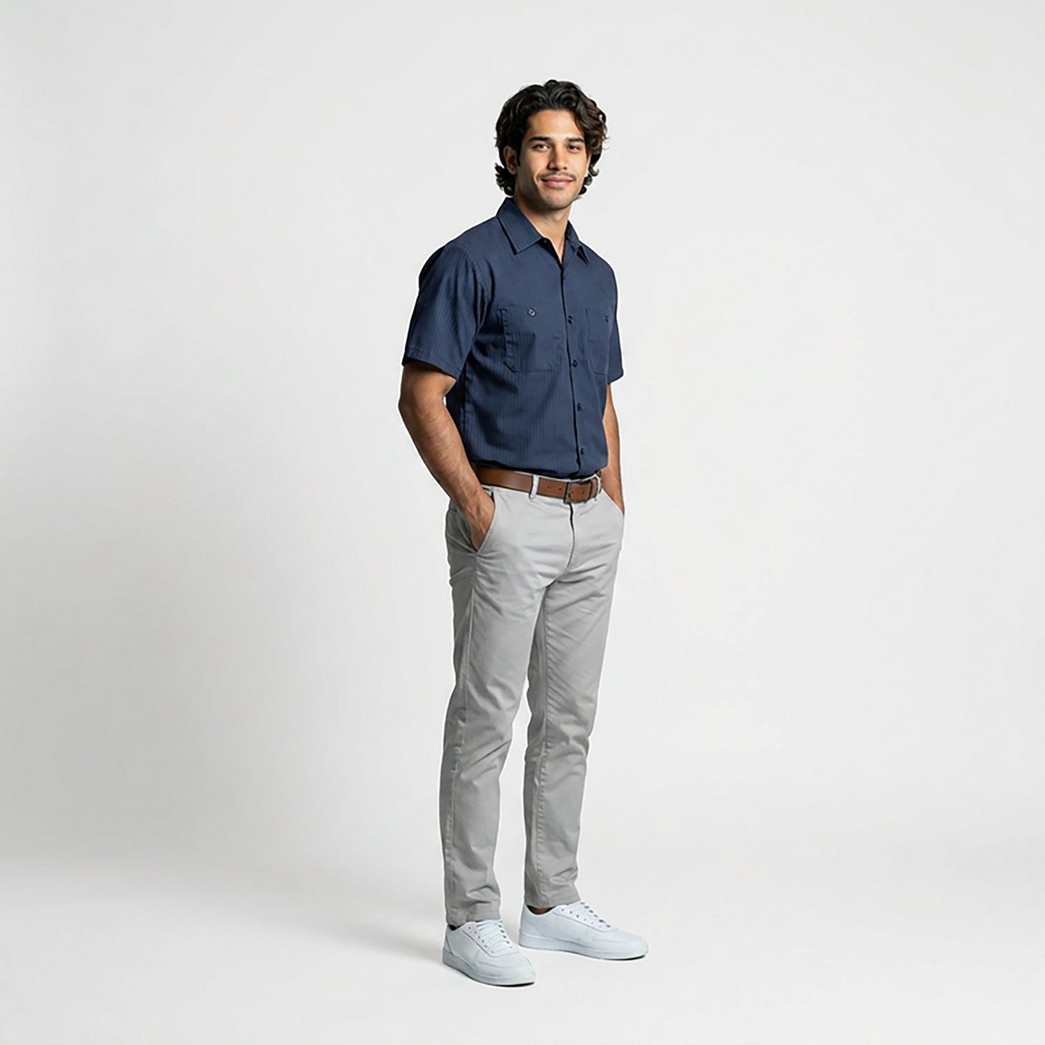 Red Kap Men's Durastripe Short Sleeve Work Shirt - view number 3