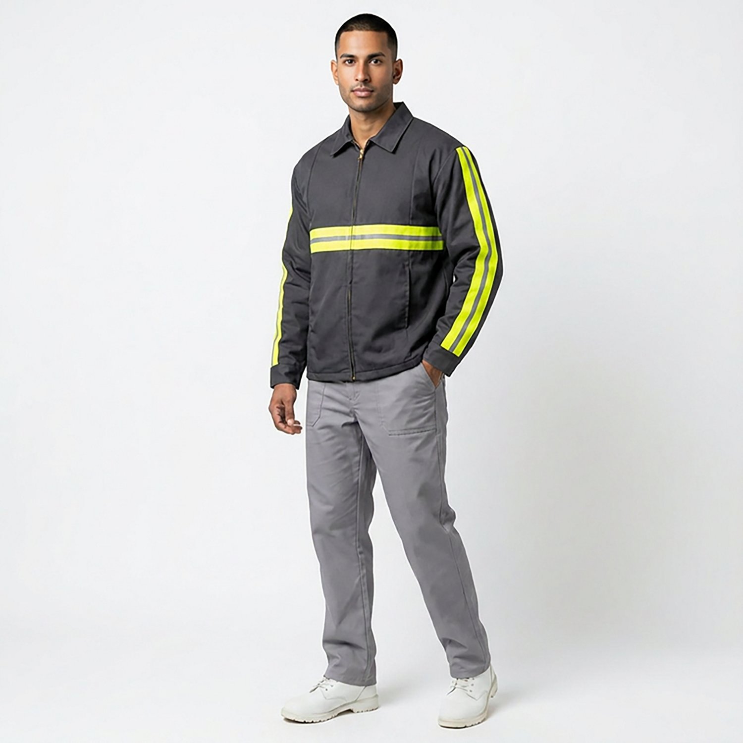 Red Kap Men's Enhanced Visibility Perma-Lined Panel Jacket