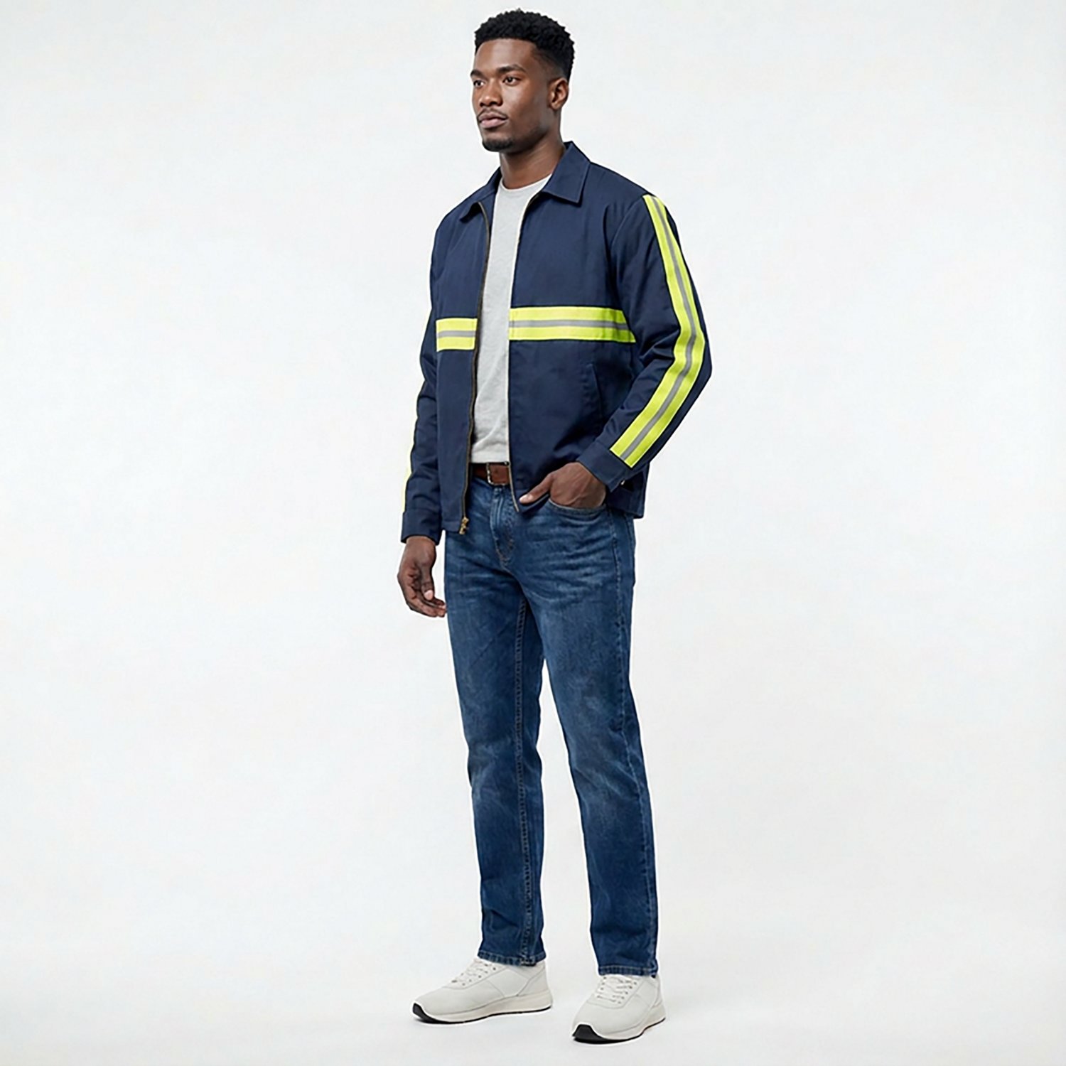 Red Kap Men's Enhanced Visibility Perma-Lined Panel Jacket - view number 3