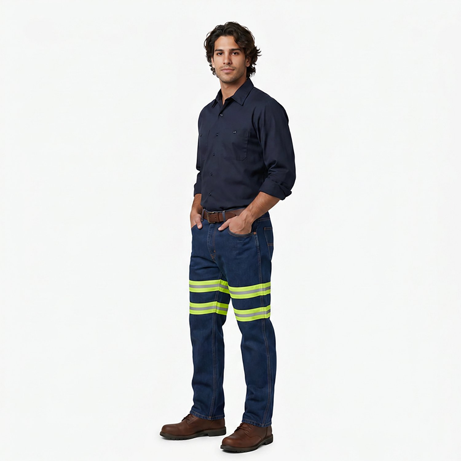 Red Kap Men's Enhanced Visibility Relaxed Fit Jeans - view number 2