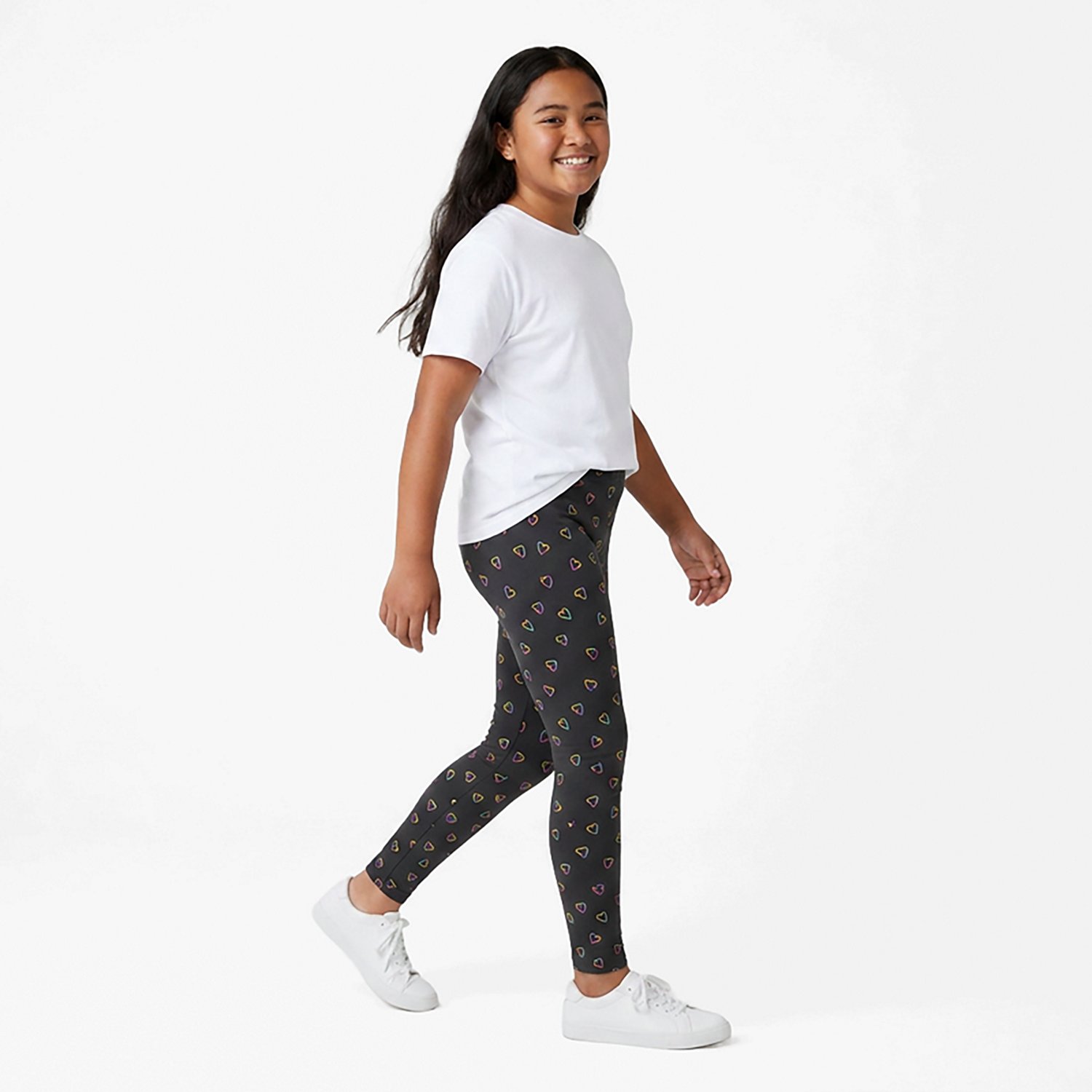 BCG Girls' Athletic Printed Cotton Leggings - view number 3