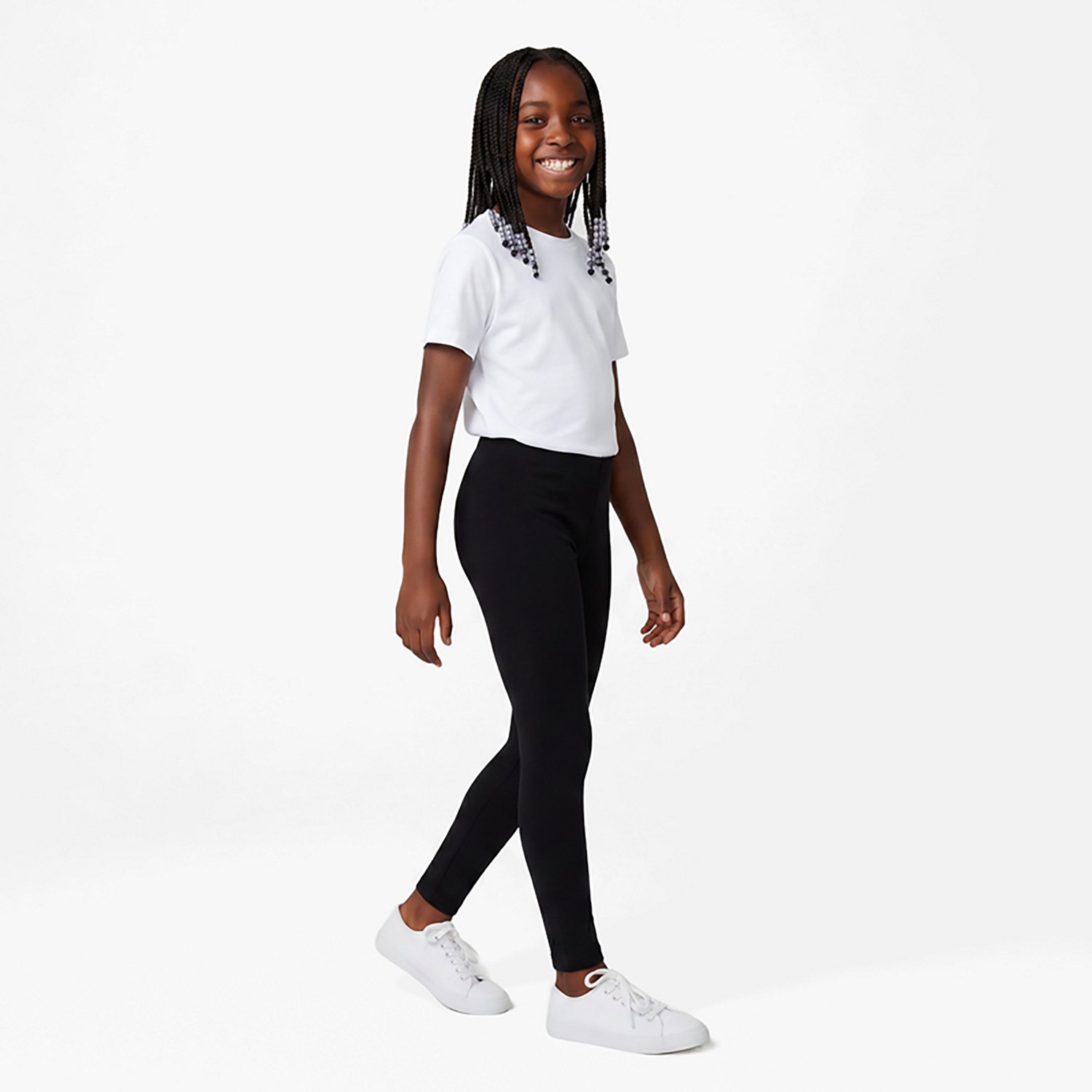 BCG Girls' Athletic Solid Cotton Leggings - view number 2