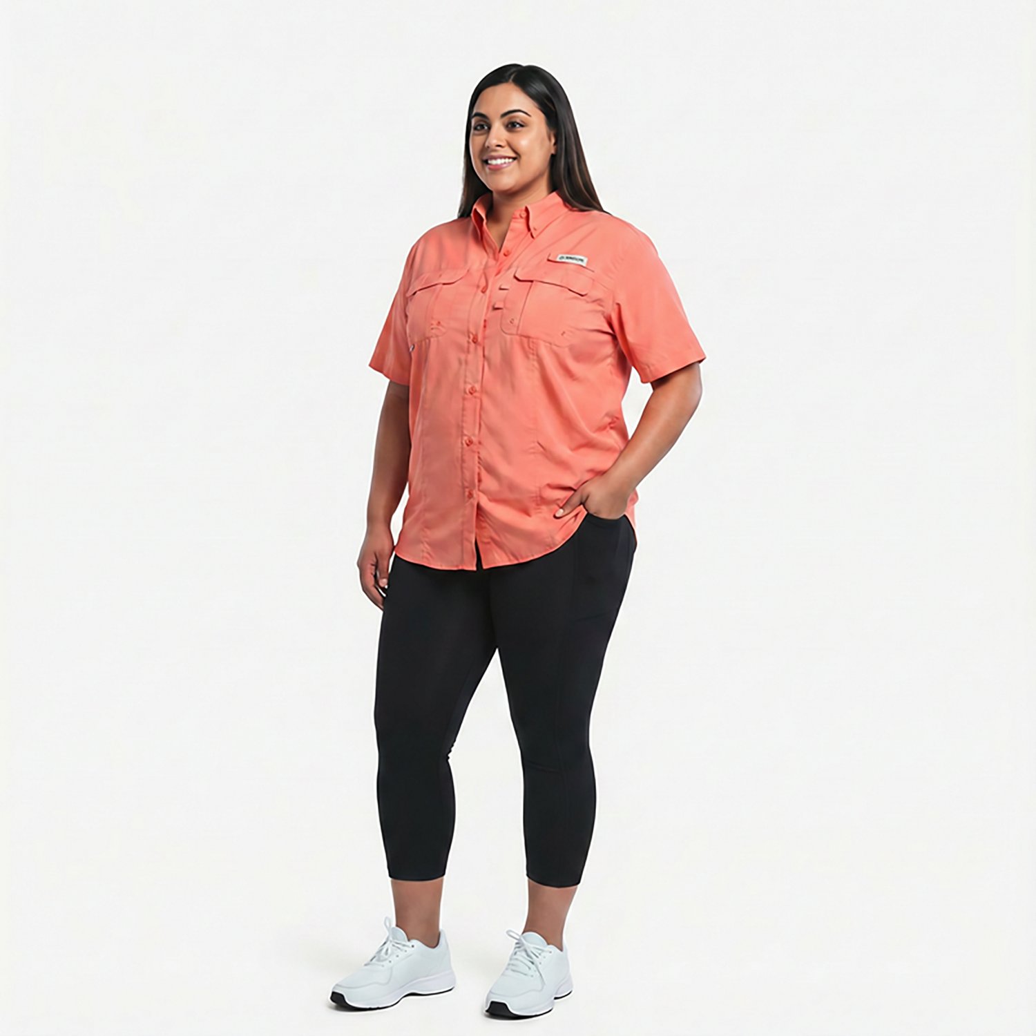 Magellan Outdoors Women's Laguna Madre Plus Size Fishing Shirt                                                                   - view number 3