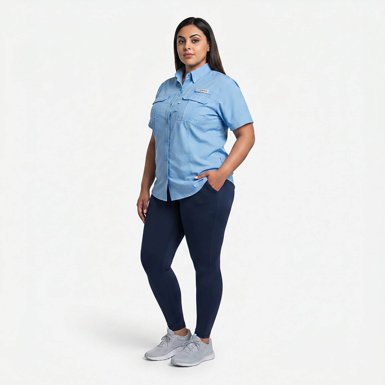 Magellan Outdoors Women's Laguna Madre Plus Size Fishing Shirt                                                                   - view number 3
