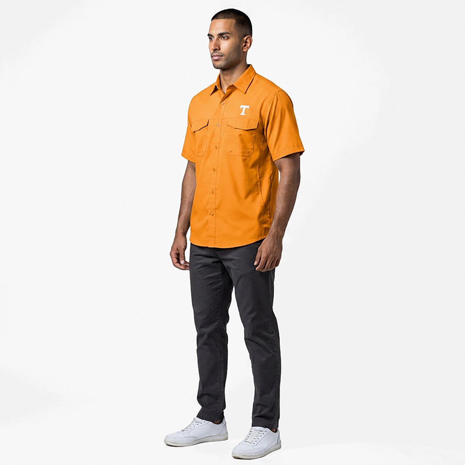 Antigua Men's University of Tennessee Game Day Woven Fishing Shirt - view number 2