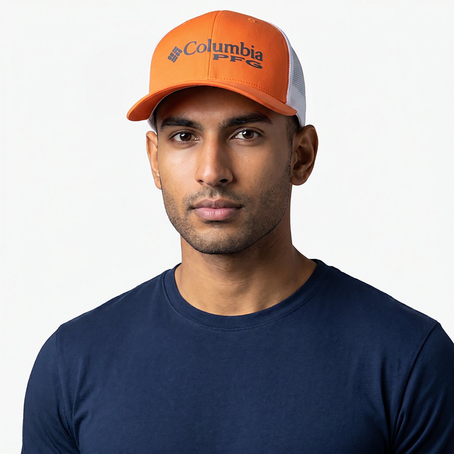 Columbia Sportswear Men's Auburn University Collegiate PFG Mesh Ball Cap - view number 3