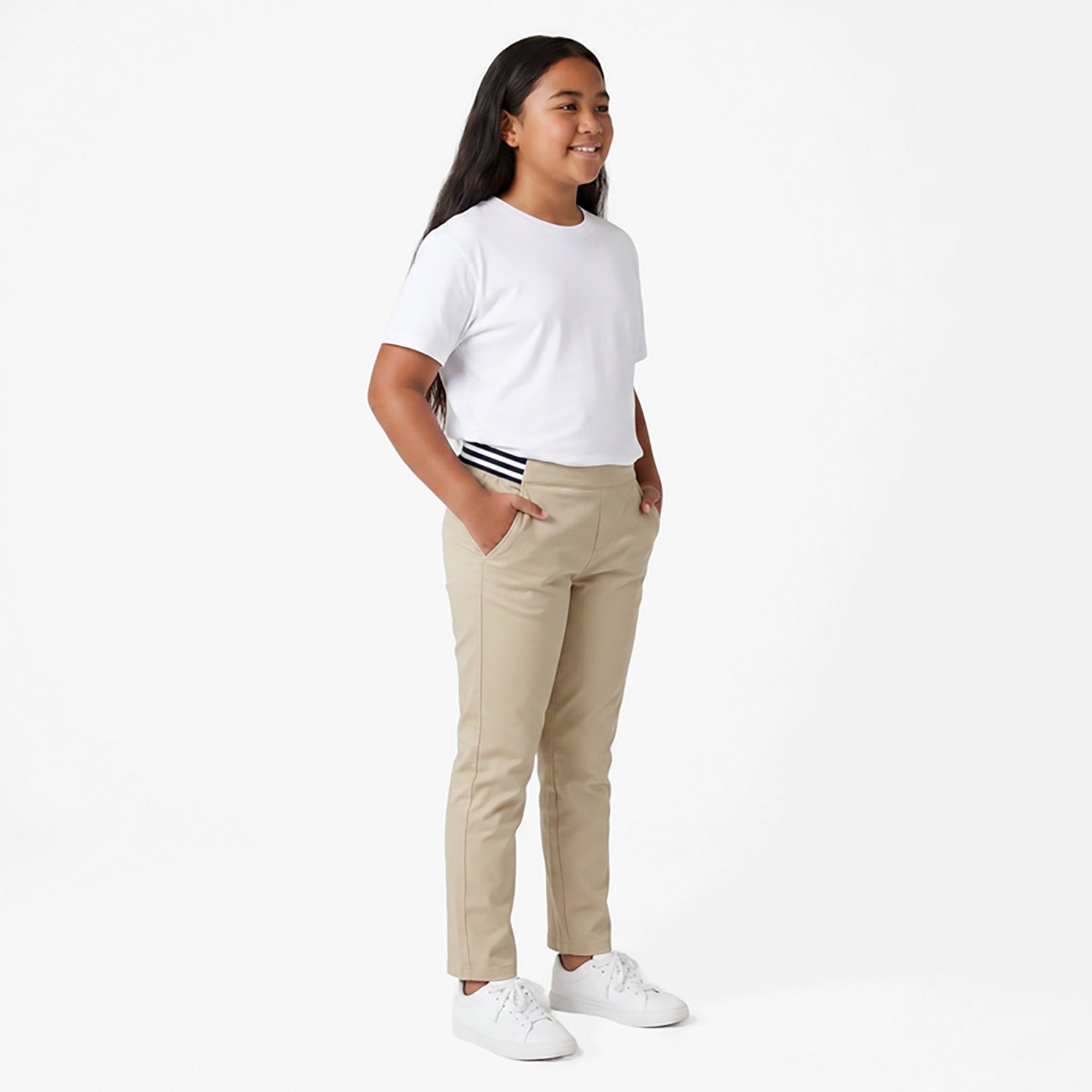 French Toast Girls' Contrast Elastic Waist Pull-On Pants - view number 2
