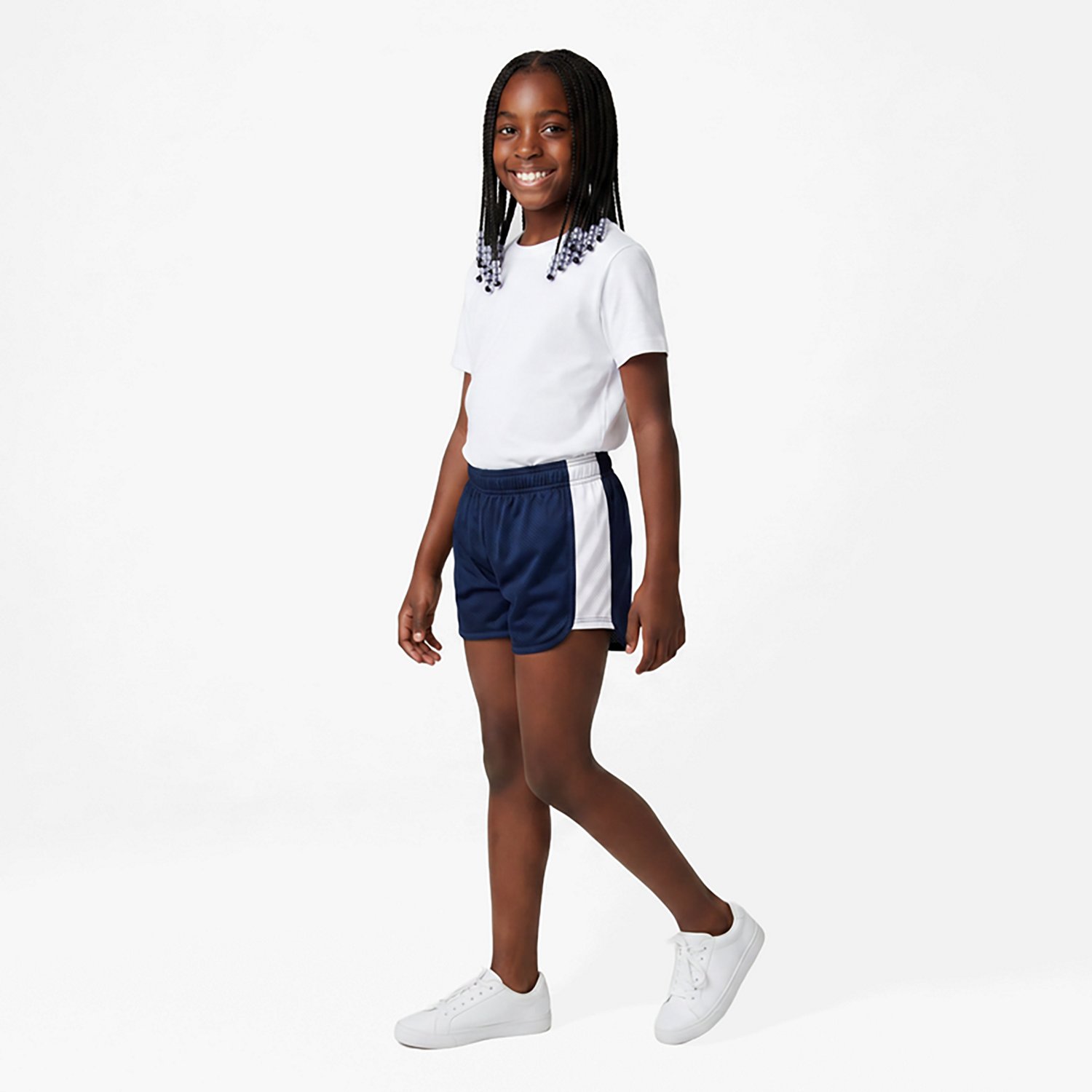 BCG Girls' Colorblock Honeycomb Shorts 3 in - view number 3