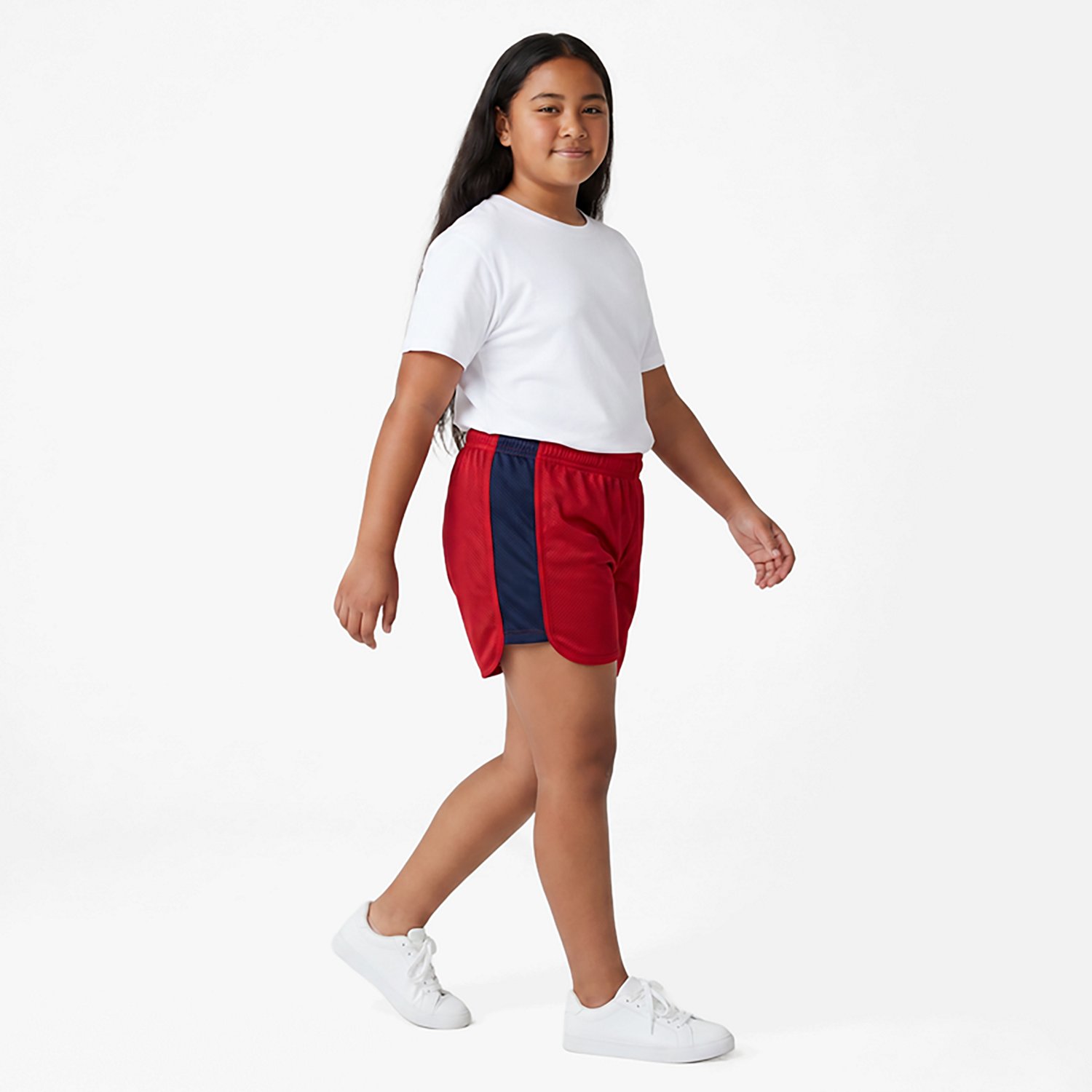 BCG Girls' Colorblock Honeycomb Shorts 3 in - view number 2