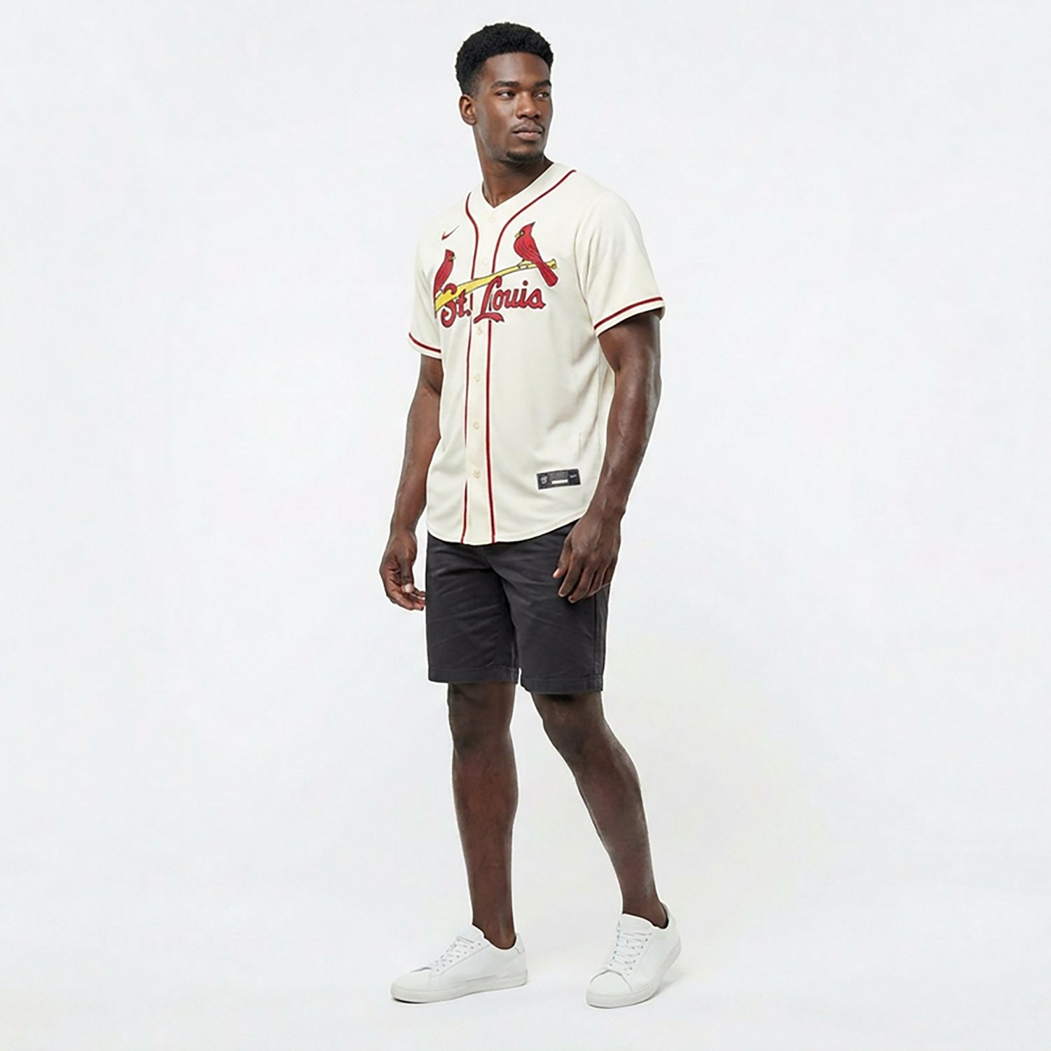 Nike Men's St. Louis Cardinals Blank Official Replica Alternate Jersey - view number 3