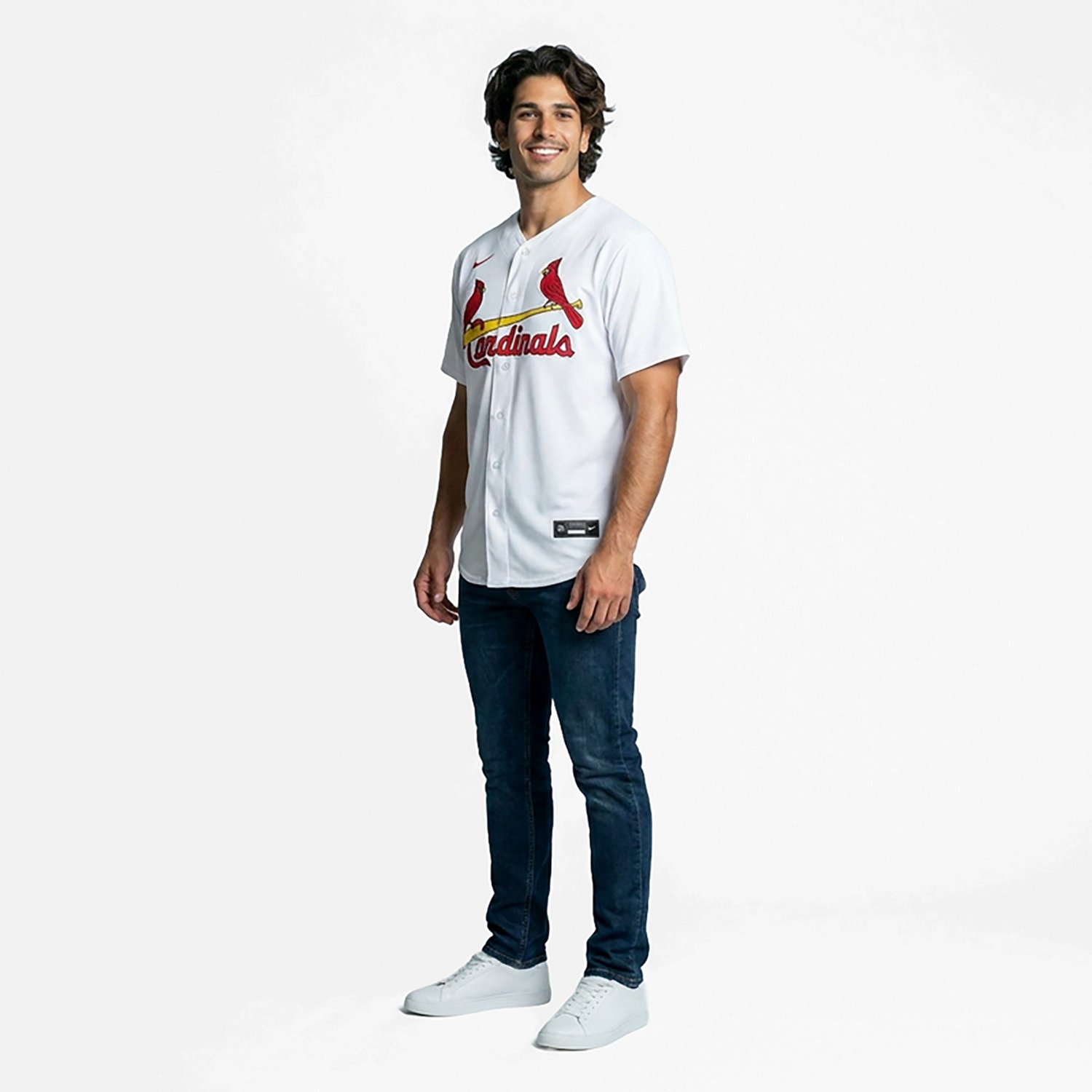 Nike Men's St. Louis Cardinals Blank Official Replica Home Jersey - view number 3