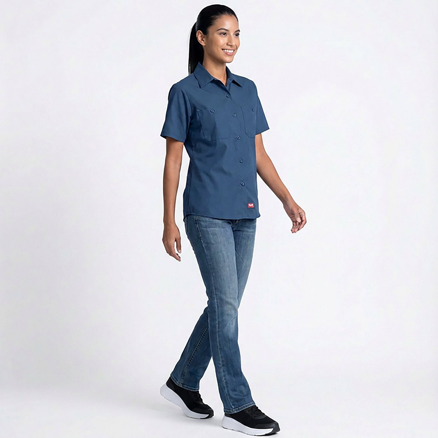 Red Kap Women's MIMIX Short Sleeve Work Shirt                                                                                    - view number 3