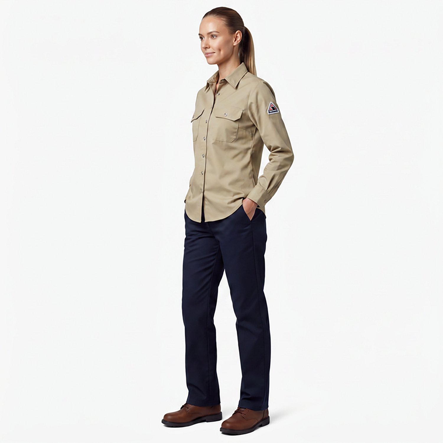 Bulwark Women's EXCEL FR ComforTouch Long Sleeve Uniform Dress Shirt - view number 2