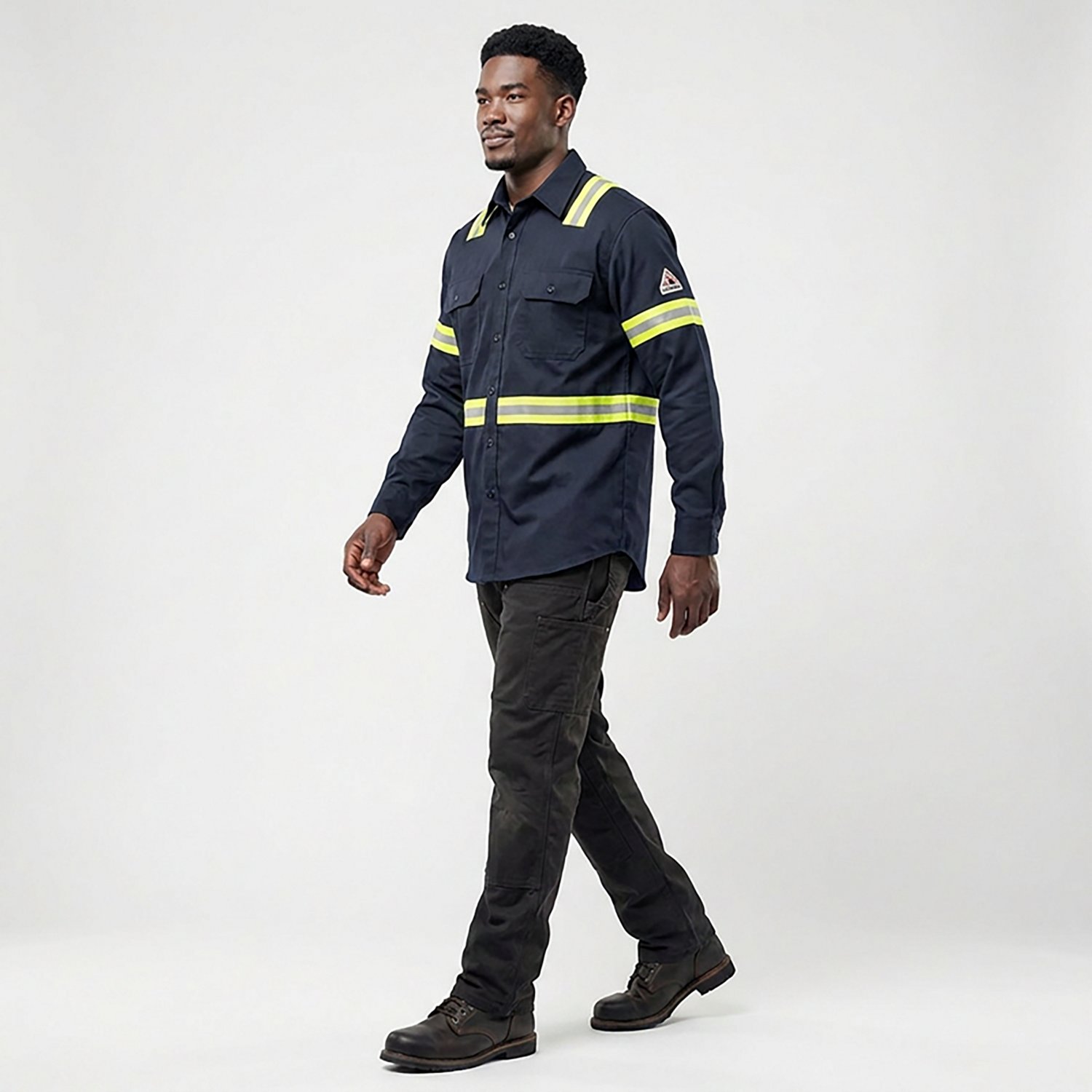 Bulwark Men's EXCEL Flame Resistant ComforTouch Enhanced Visibility Uniform Shirt - view number 3