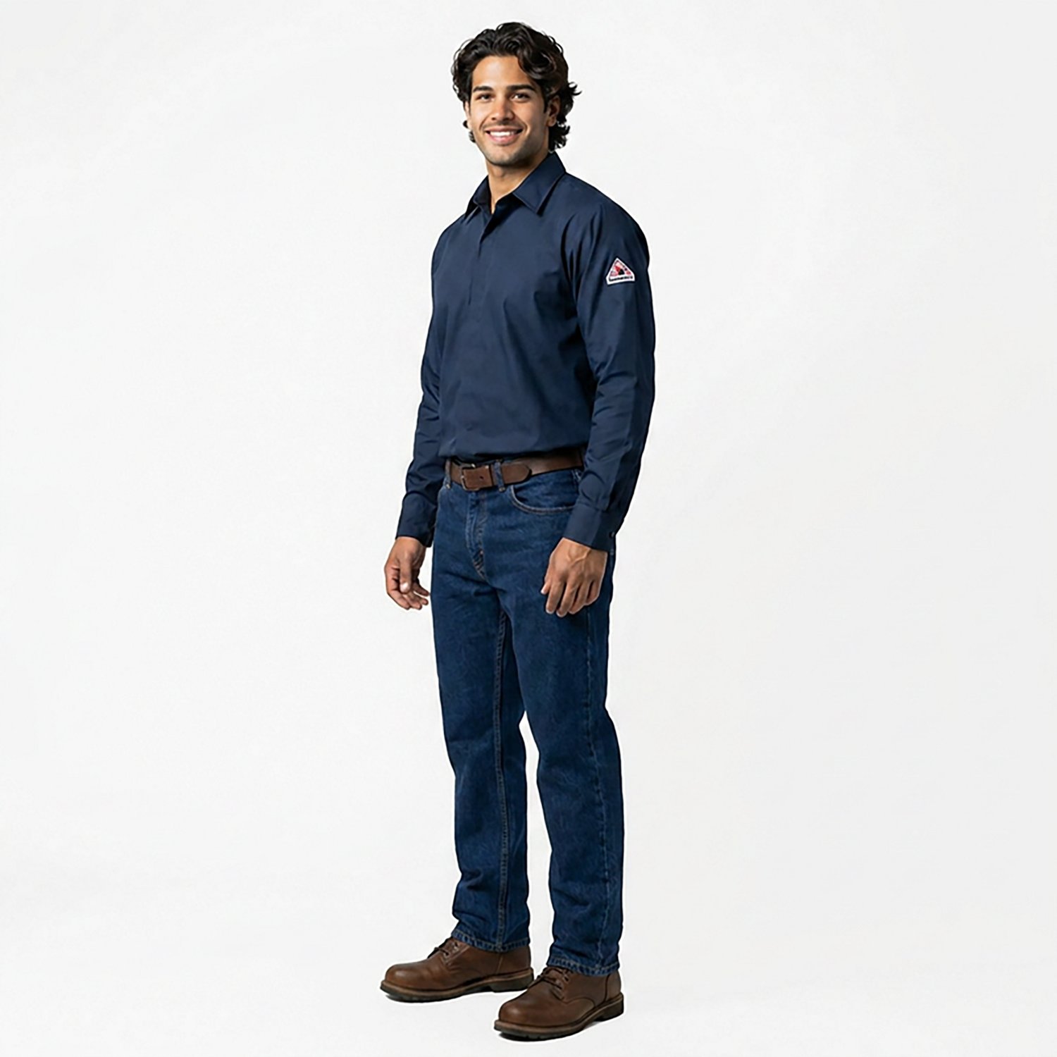 Bulwark Men's EXCEL Flame Resistant ComforTouch Concealed Gripper Work Shirt - view number 3