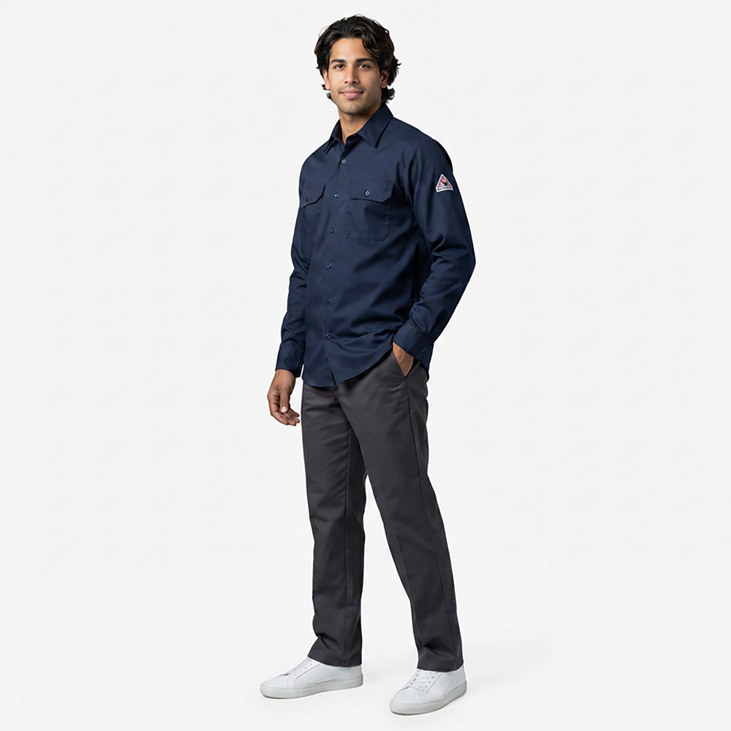 Bulwark Men's Excel Flame Resistant ComforTouch Work Shirt - view number 3