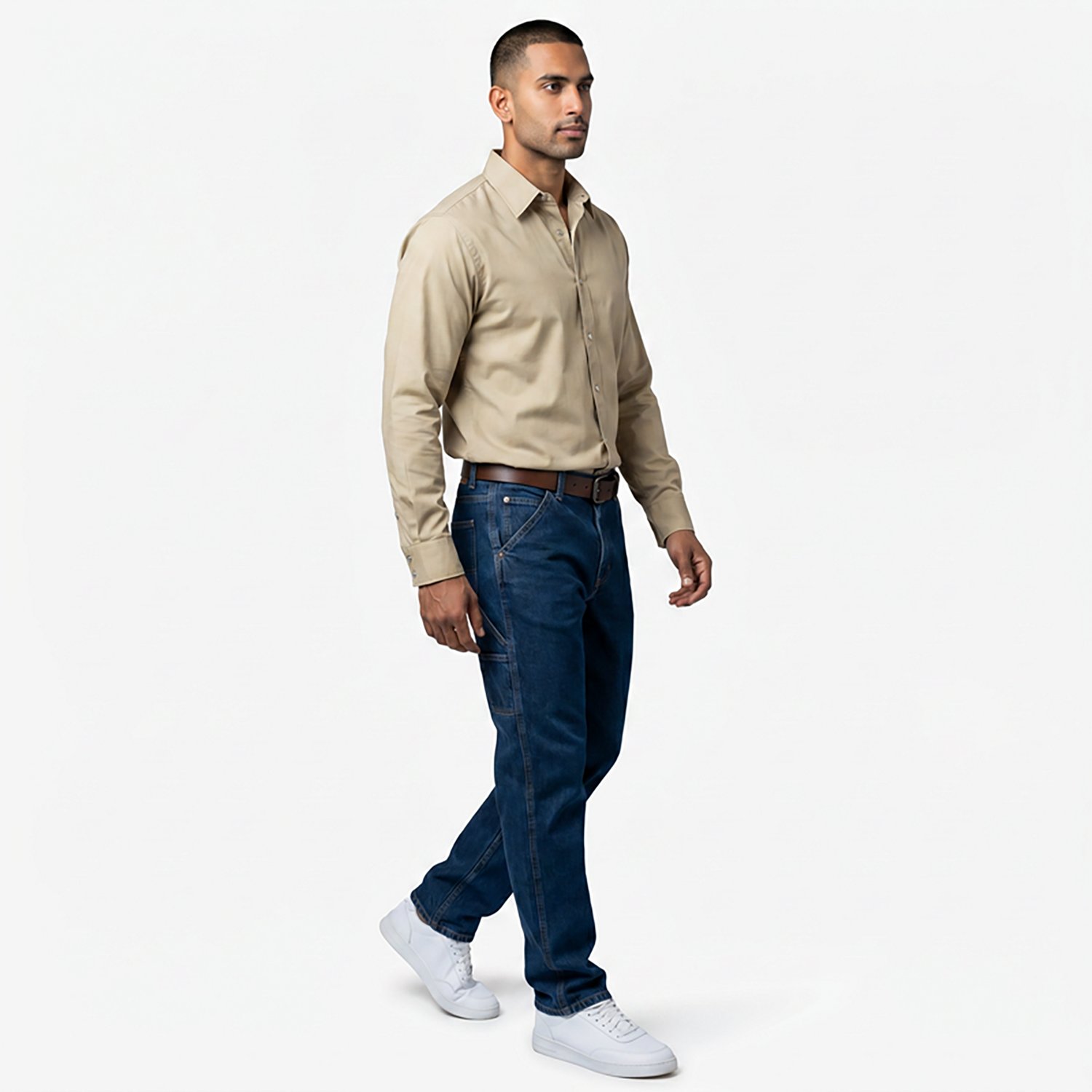 Red Kap Men's Specialized Pocketless Long Sleeve Work Shirt