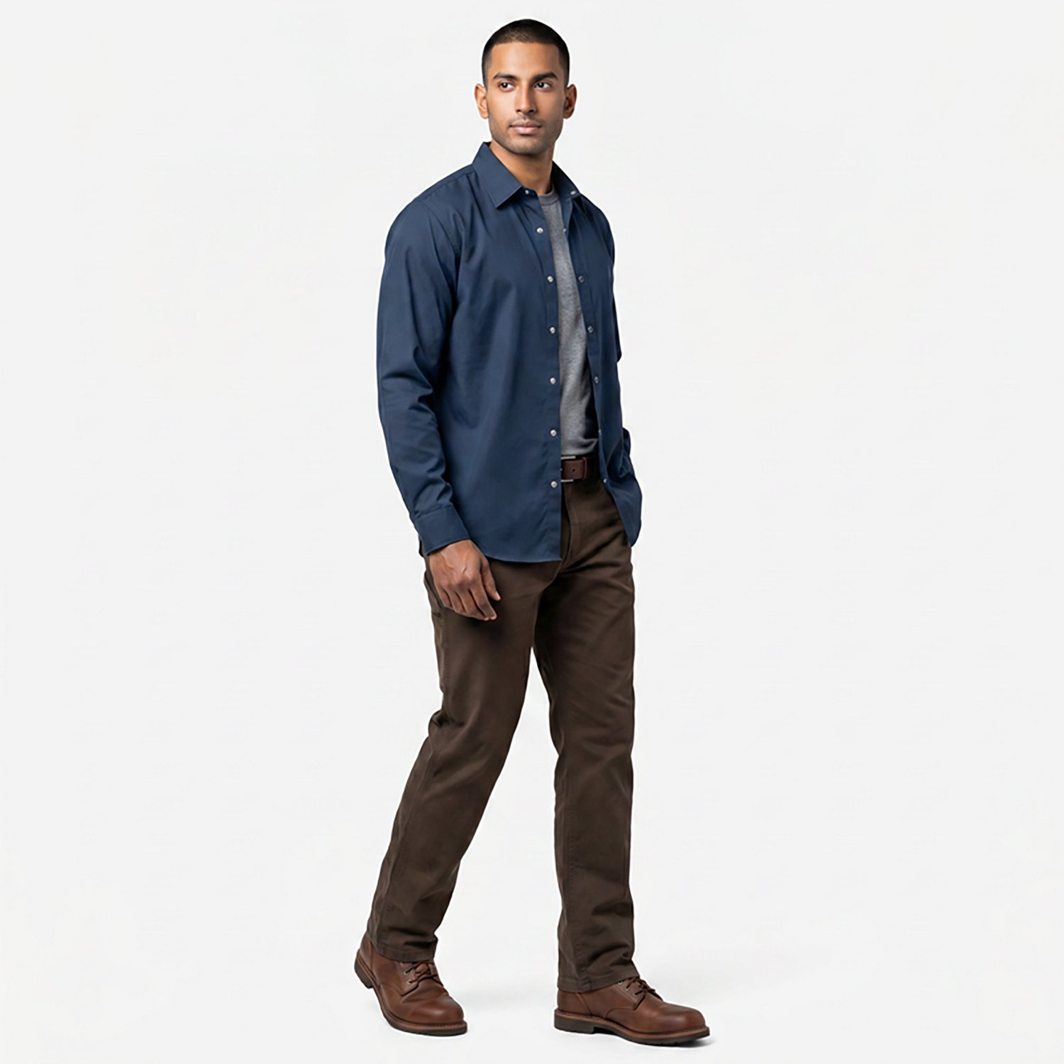Red Kap Men's Specialized Pocketless Long Sleeve Work Shirt - view number 3