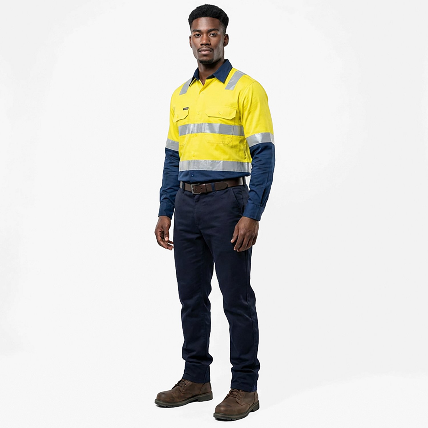 Red Kap Men's Hi-Visibility Colorblock Ripstop Type R Class 2 Work Shirt - view number 3