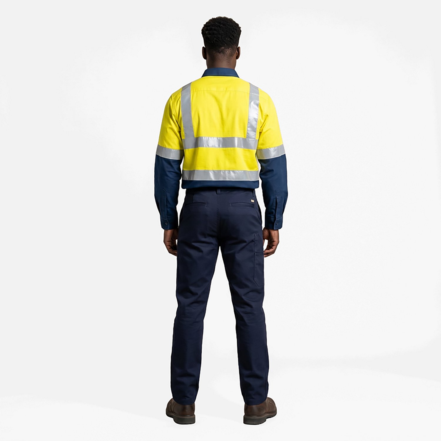 Red Kap Men's Hi-Visibility Colorblock Ripstop Type R Class 2 Work Shirt - view number 4