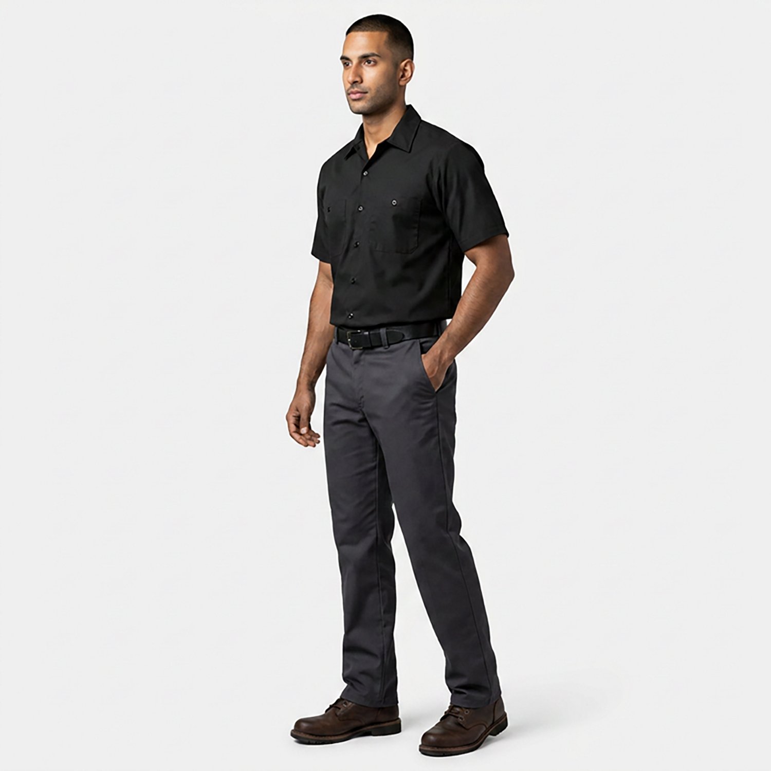 Red Kap Men's Solid Short Sleeve Crew Shirt