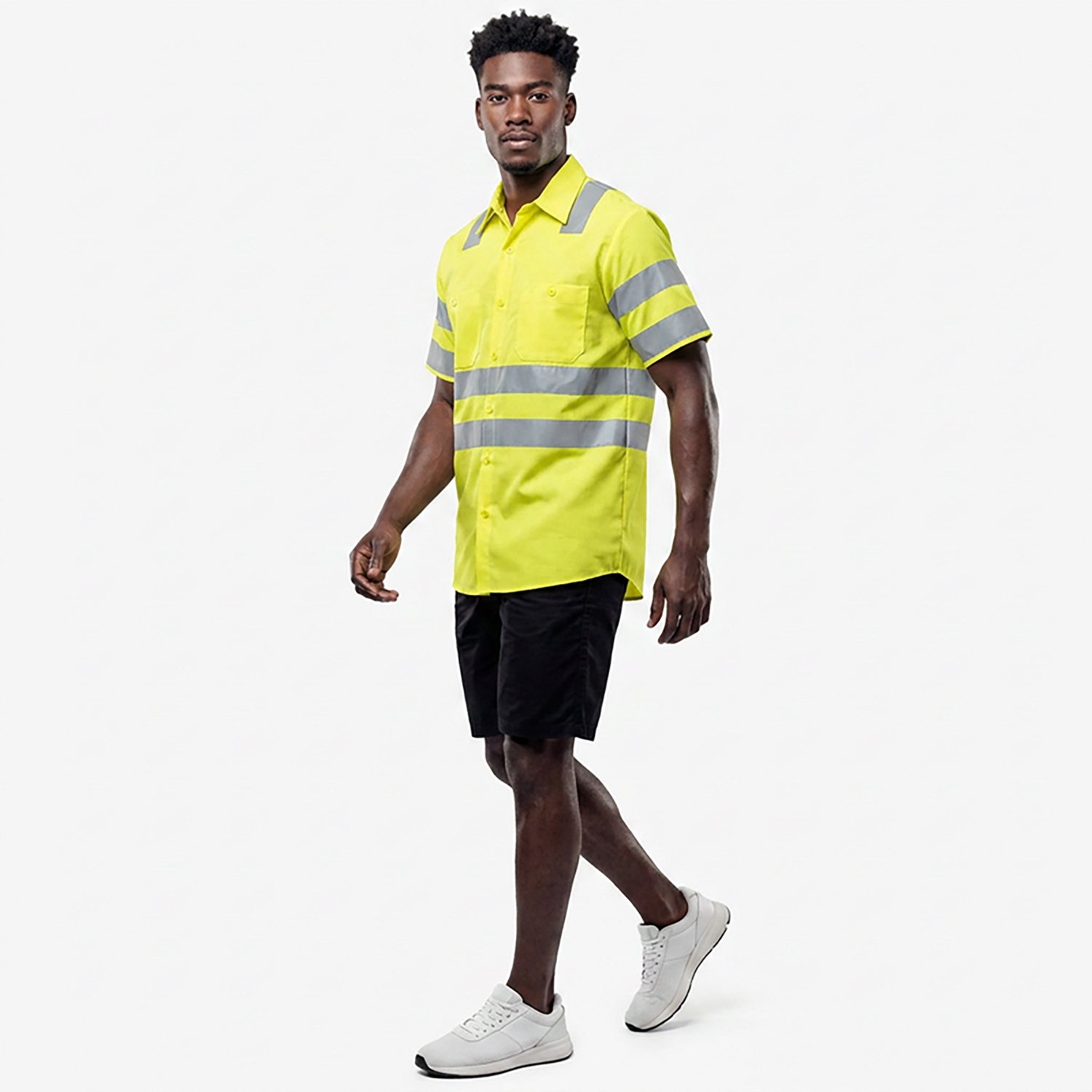 Red Kap Men's Hi-Visibility Ripstop Type R Class 3 Short Sleeve Work Shirt                                                       - view number 3