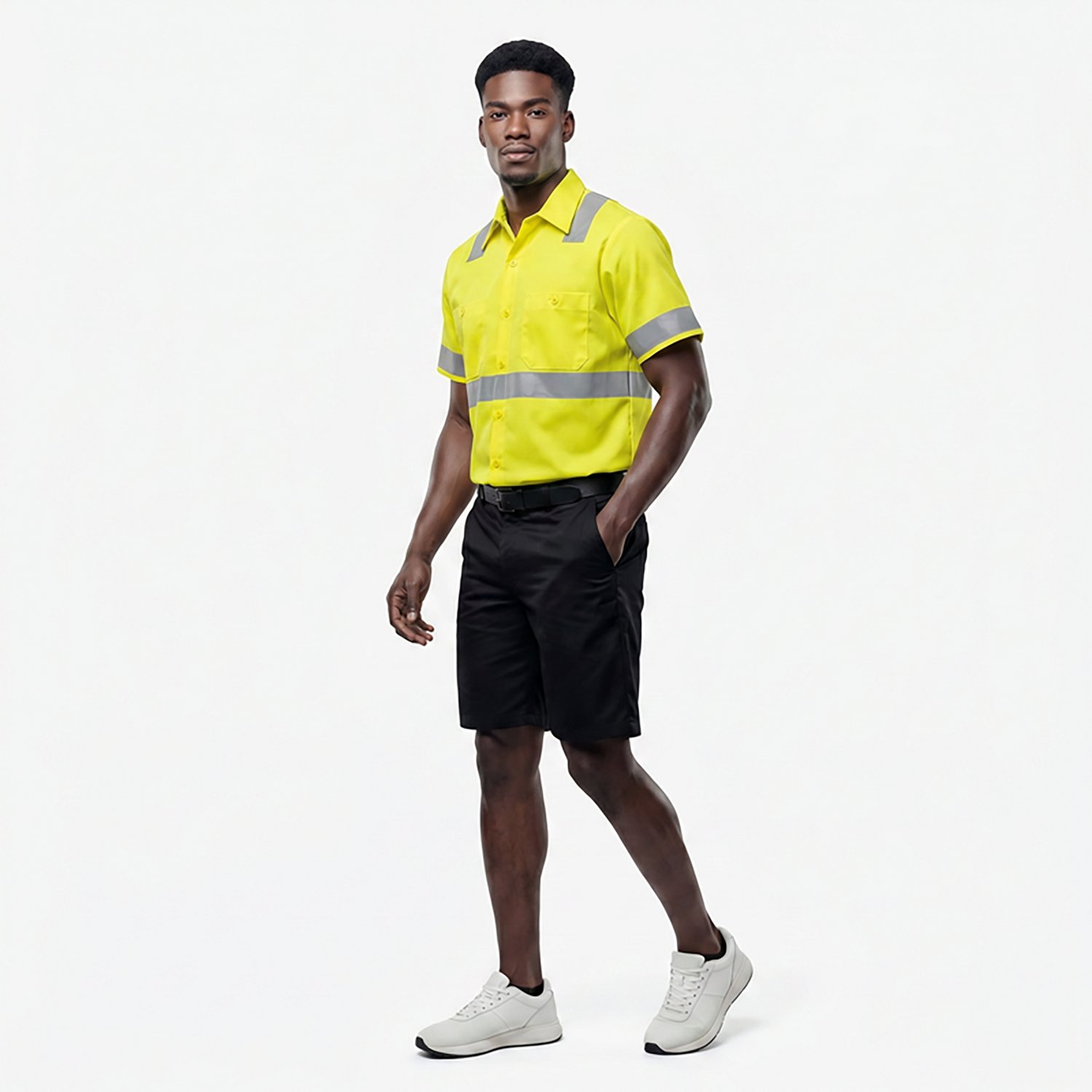 Red Kap Men's Hi-Visibility Ripstop Type R Class 3 Short Sleeve Work Shirt                                                       - view number 3