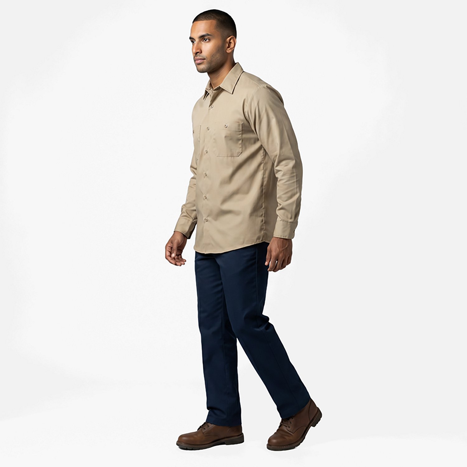 Red Kap Men's Wrinkle-Resistant Cotton Work Shirt