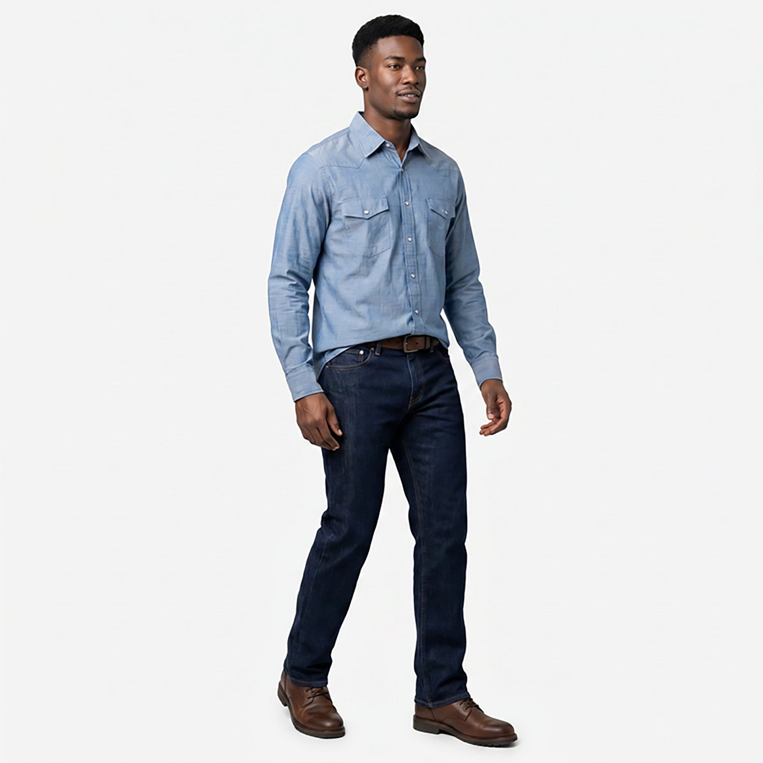 Red Kap Men's Industrial Stripe Work Shirt