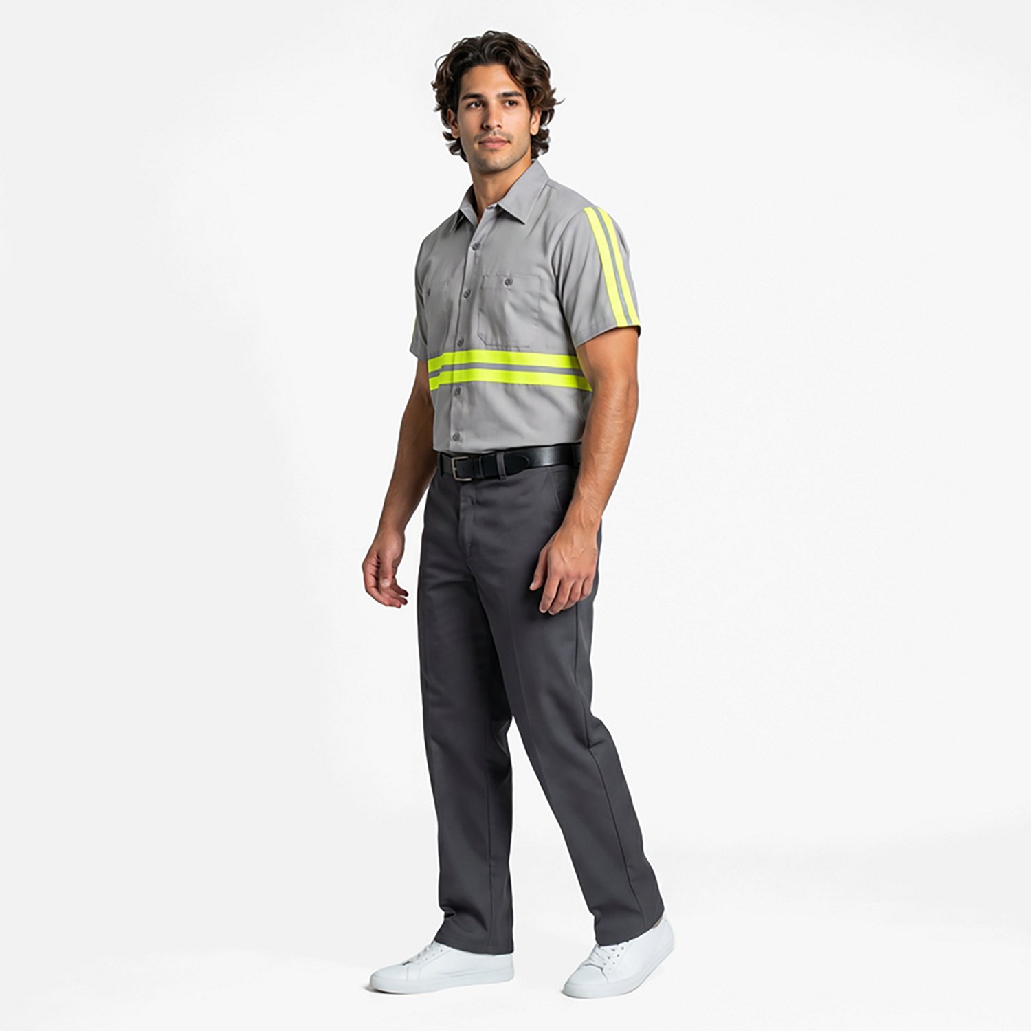 Red Kap Men's Enhanced Visibility Cotton Work Shirt